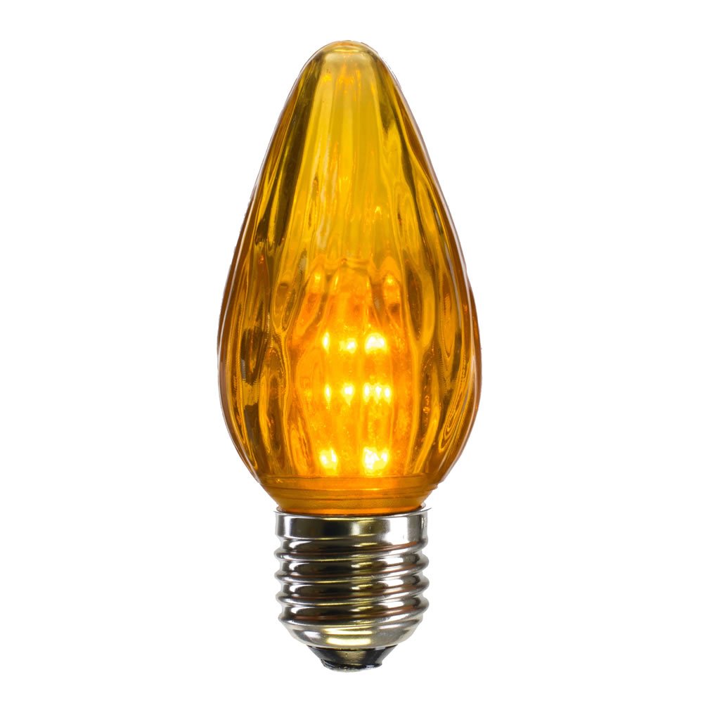 Vickerman F15 Gold Plastic LED Flame Bulb 25/Box - XLEDF17-25