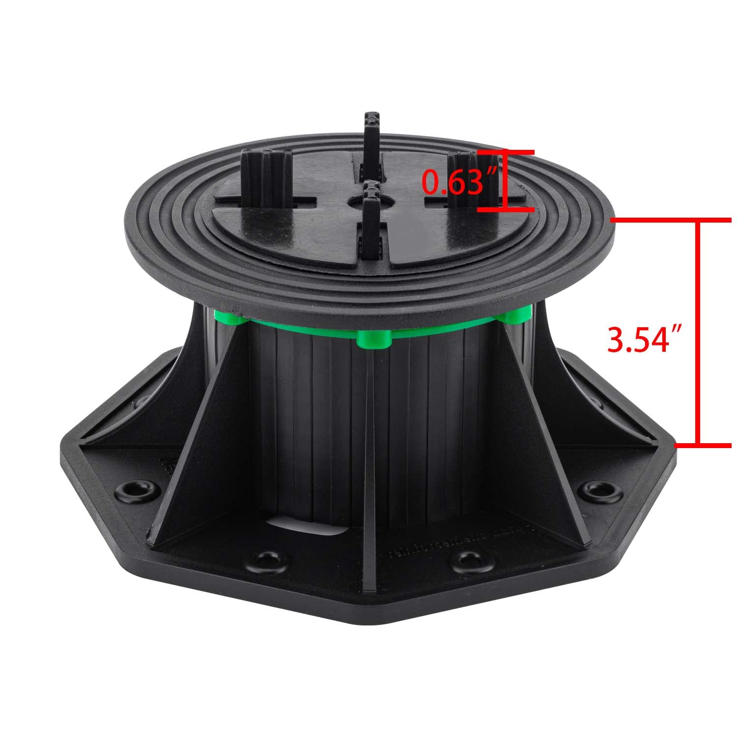 Phlkjl 8Pack Adjustable Plastic Pedestal Paver,Floor Slate Support Floor Lift,Deck Support Floor Raising (Split Card Slot)