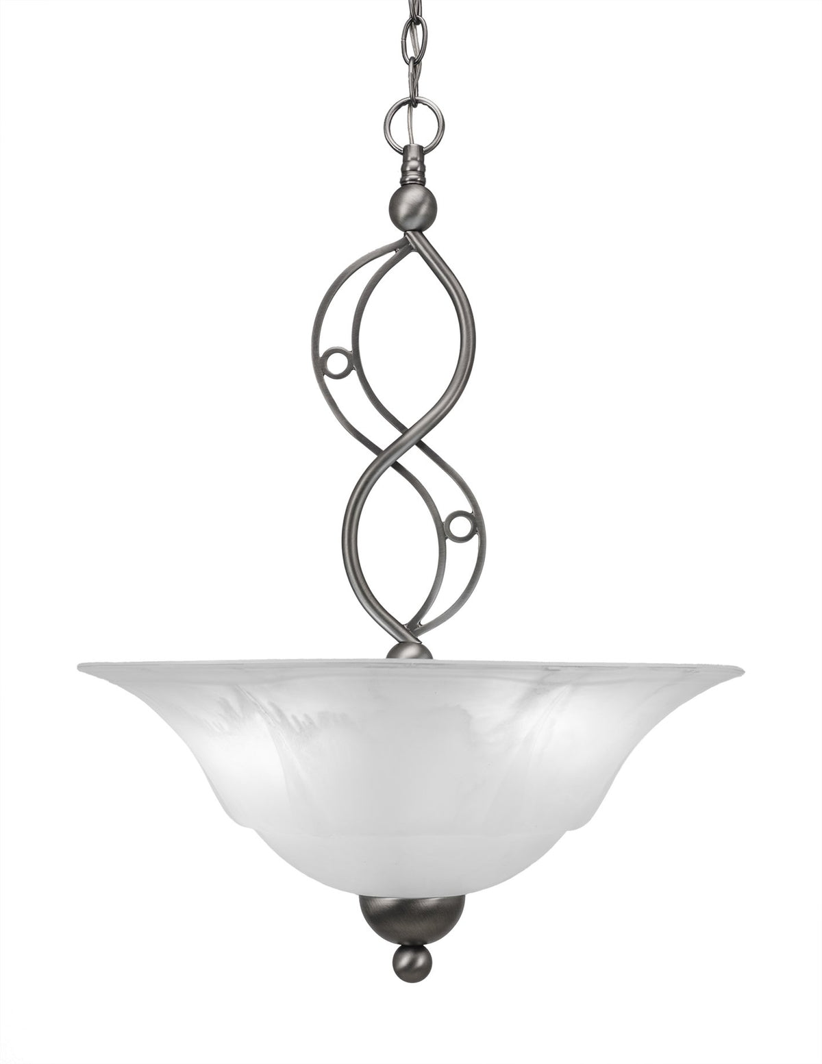 Toltec Lighting Jazz 3 Light Pendant In Brushed Nickel (234-Bn-53815)