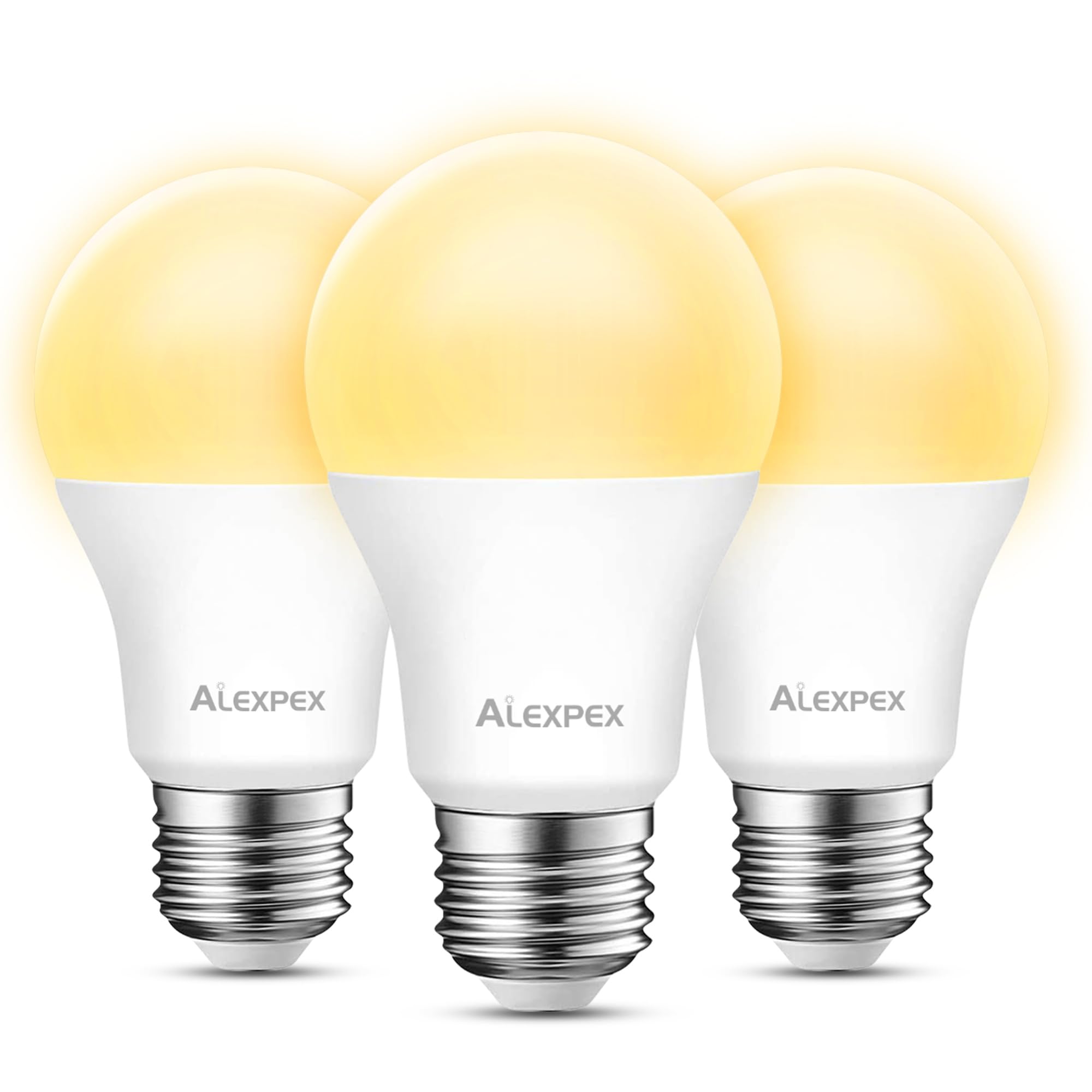 Alexpex Dusk To Dawn Light Bulbs, 100W Equivalent, 3000K Warm White, A19 E26 Led With Light Sensor For Automatic On/Off. Perfect