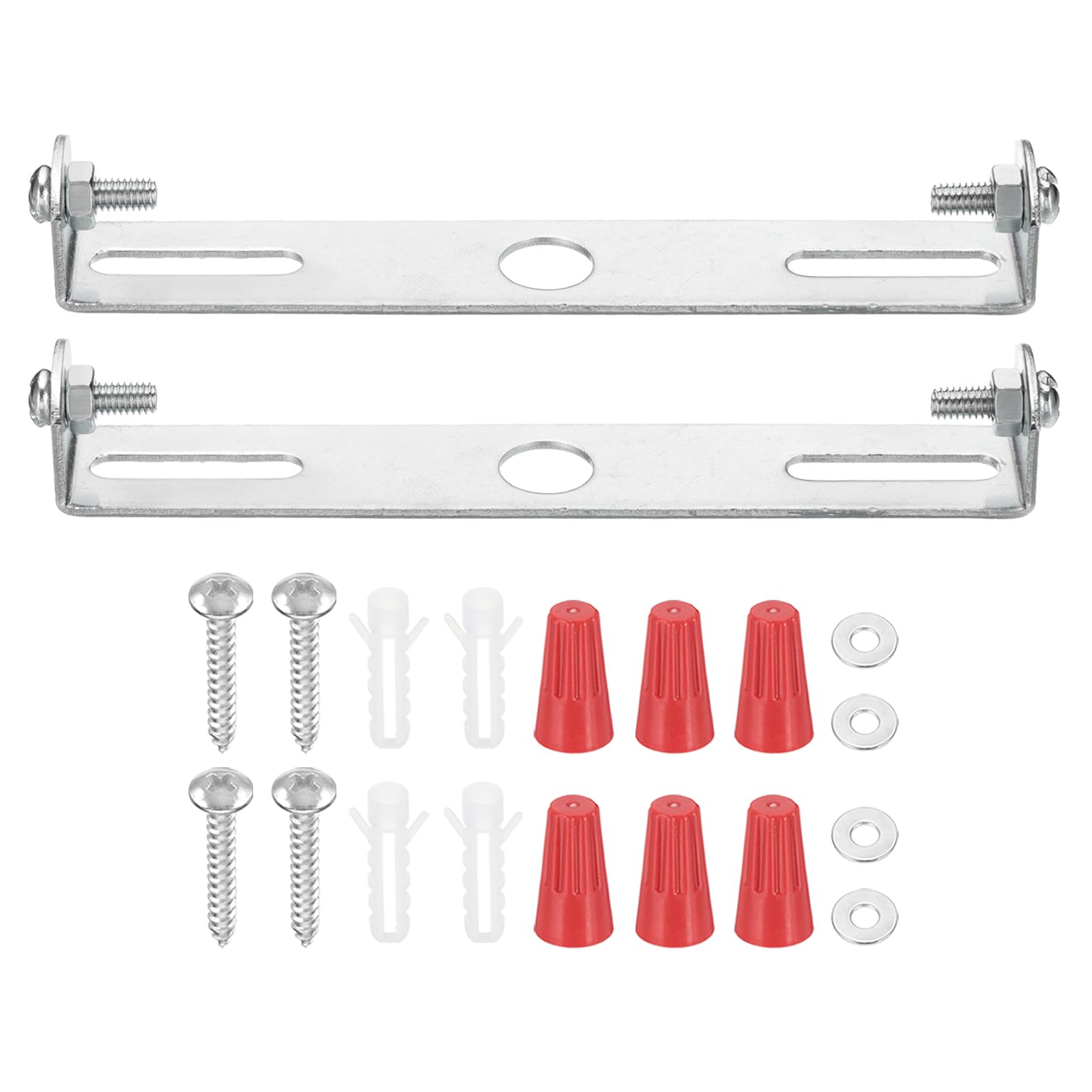 Patikil 110Mm (4.3'') Universal Light Fixture Mounting Bracket Kit, 3 Set Light Crossbar Ceiling Light Plate With Screw For Wall