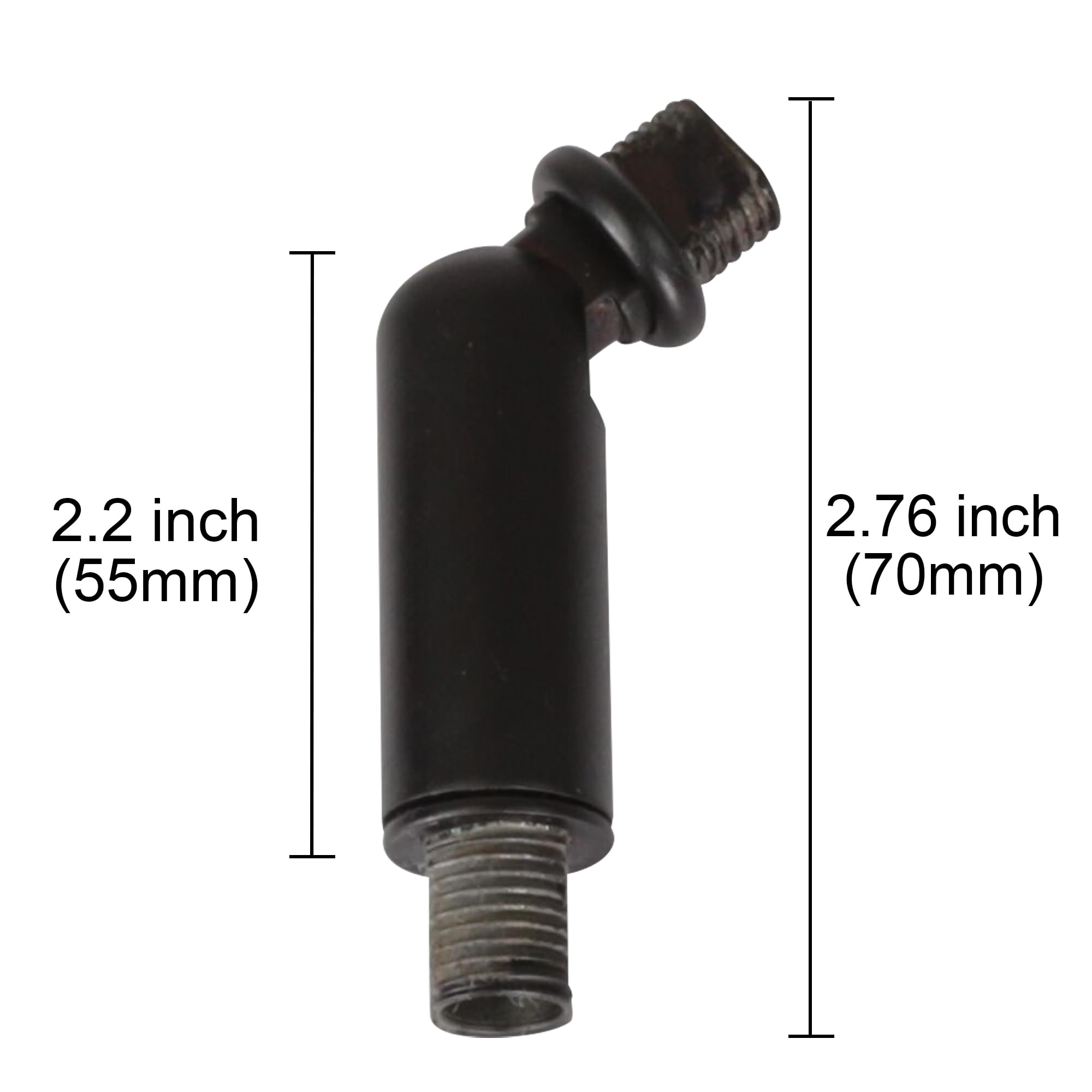 MELUCEE Black Sloped Ceiling Adapter for Chandeliers - Perfect for Vaulted or Angled Ceilings