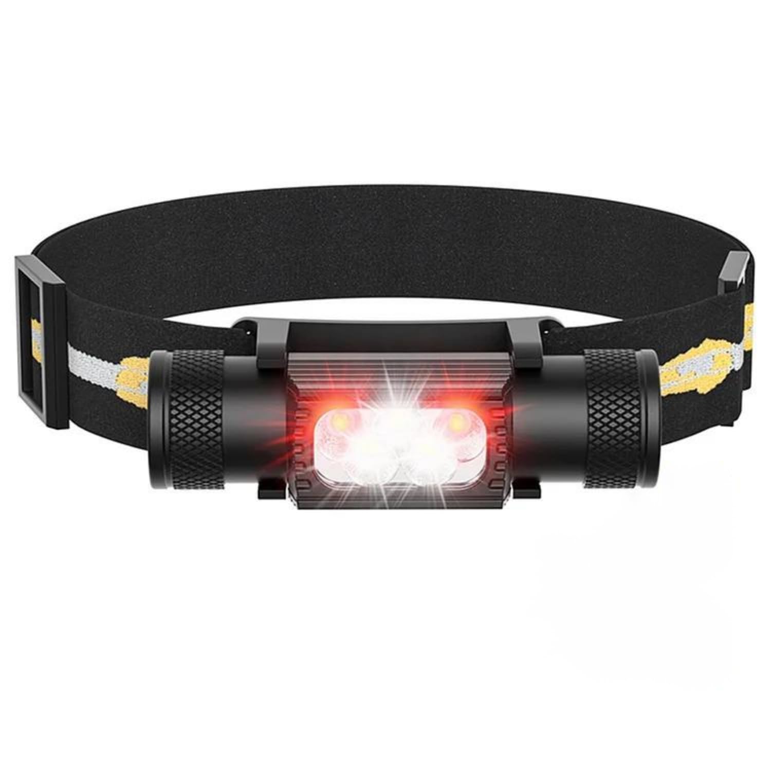 Sofirn Bright Led Headlamp Rechargeable, H05B 1200 Lumens Lightweight Head Flashlight With Red Light, Adjustable Headband, 180 D