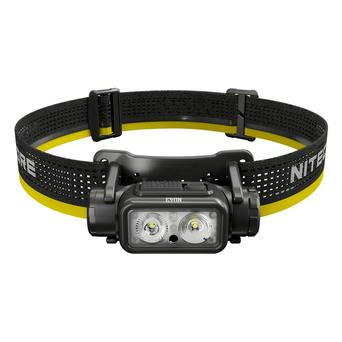 Nitecore Headlamp NU43 Lightweight USB C Rechargeable LED Head Torch 1400 Lumens 130m Beam Range Red Light for Night Vision