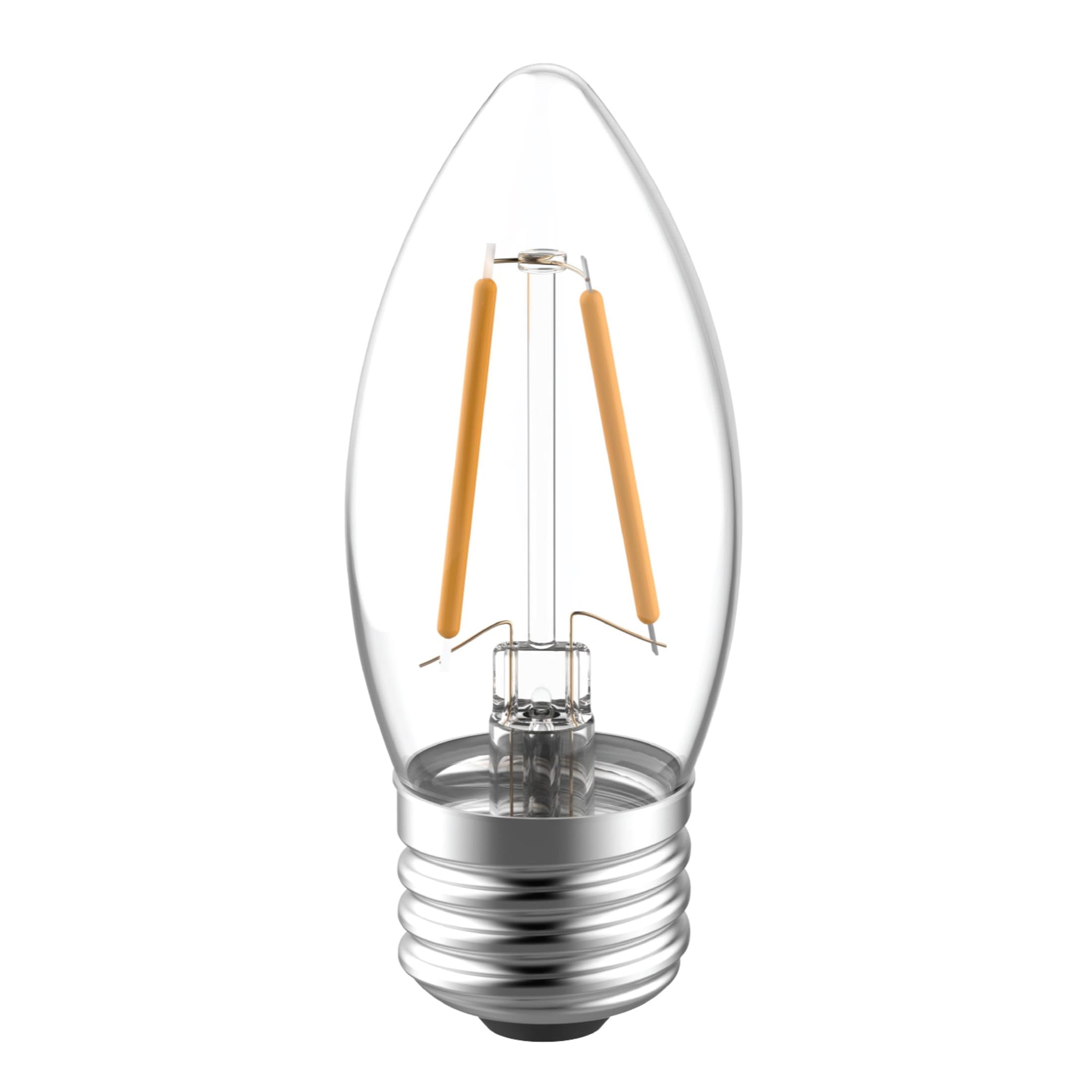 GE Reveal LED Light Bulbs, 40W Equivalent, Decorative Glass, Dull Yellow, 8 Pack, Model 31891