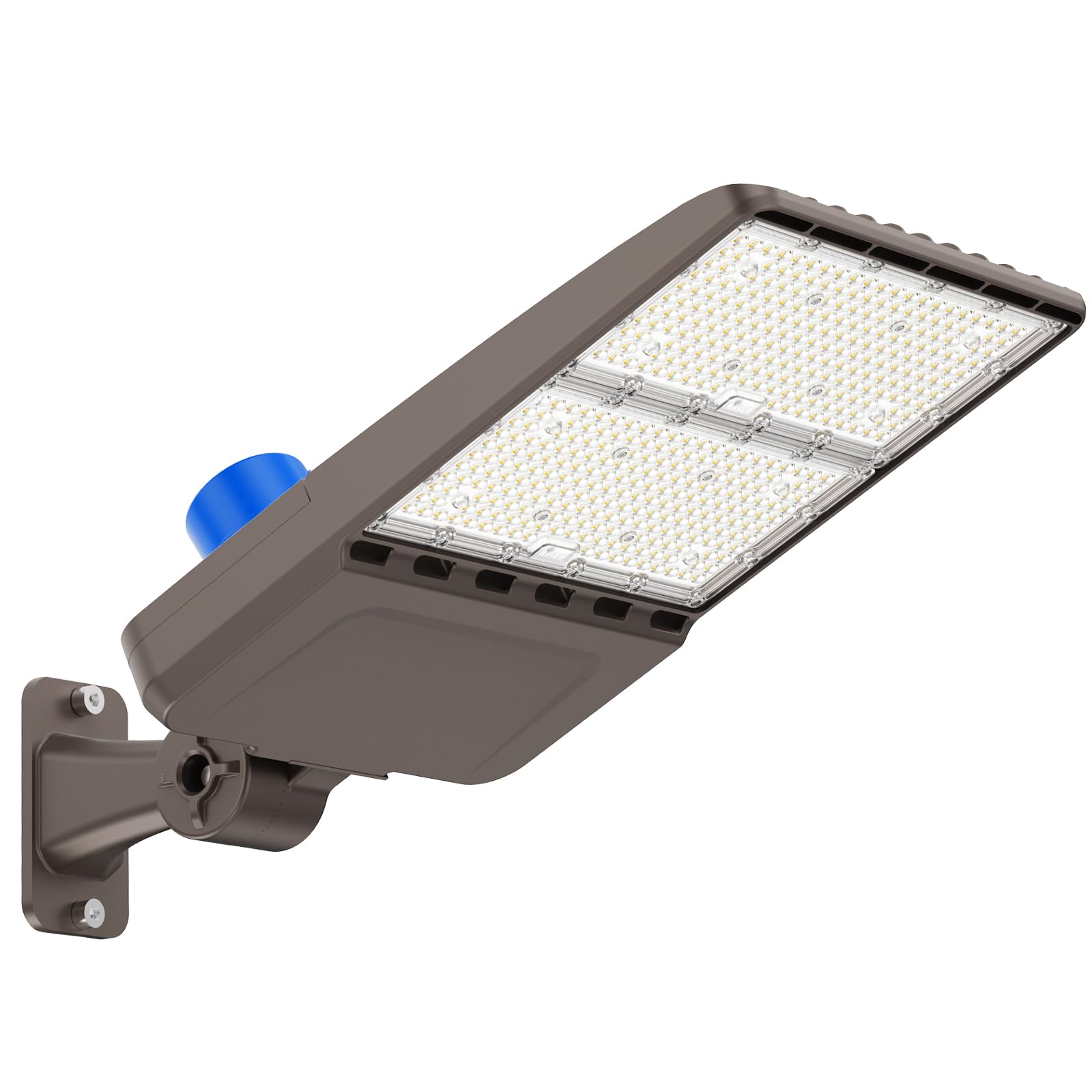 G GJIA 480V 300W LED Parking Lot Lights with Adjustable Arm Mount Dusk-to-Dawn Photocell Sensor Outdoor Commercial Area Lighting