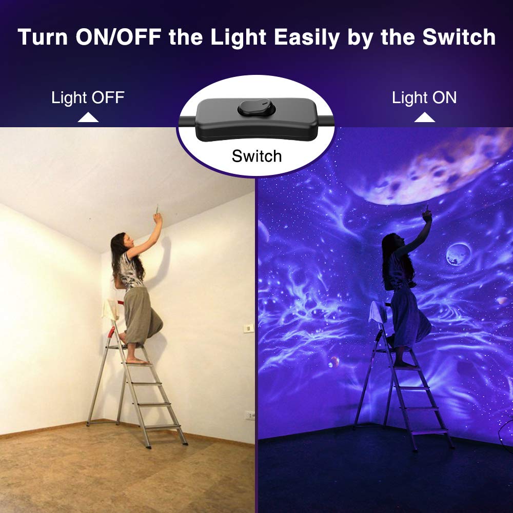 Onforu 2 Pack 60W Led Black Lights, Ip66 Waterproof, For Dance Party & Halloween, Black, D50Uv
