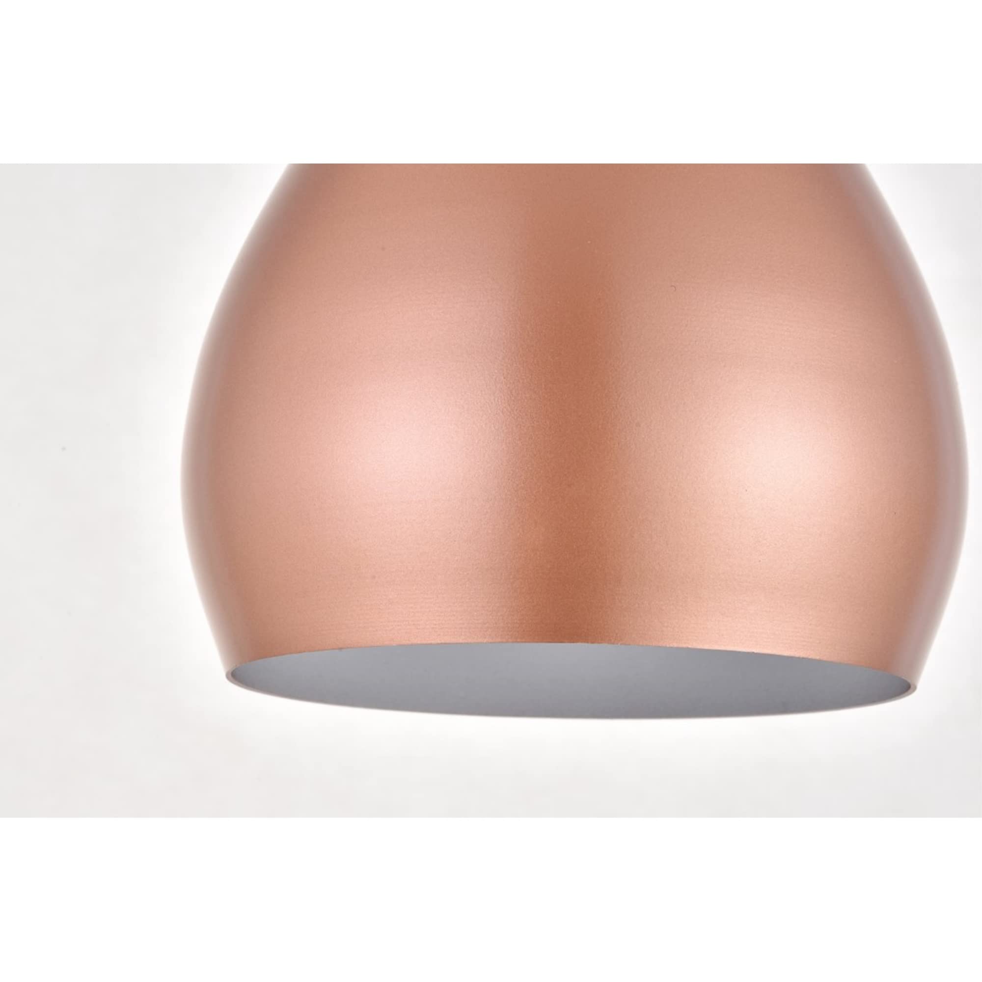Living District Nora 1-Light Mid-Century Aluminum Pendant in Honey Gold