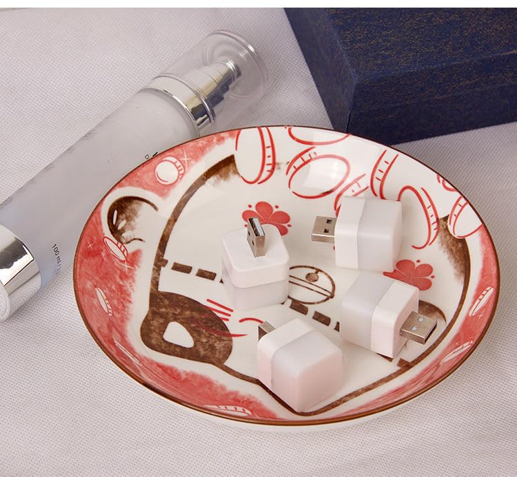 YCeru Flexible LED Ambient Light, Mini USB Night Lights,Plug in LED Bulb,Emergency Lighting,Compact,Ideal for Bedroom,Bathroom,N