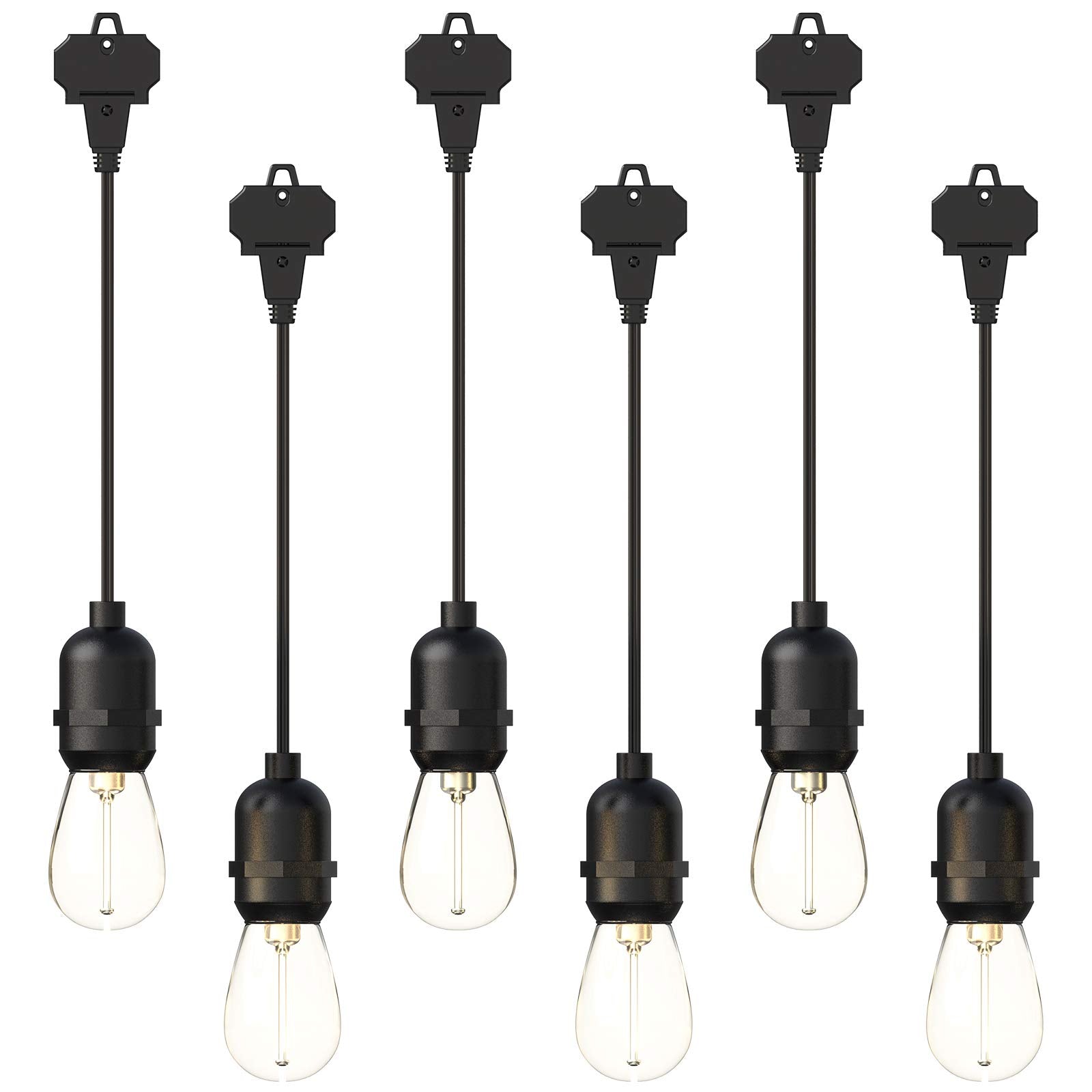 GOODSMANN Low Voltage Outdoor String Lights LED Replacement Bulbs 12V AC 2W 6 Pcs Warm White Model 9132-82601-06A