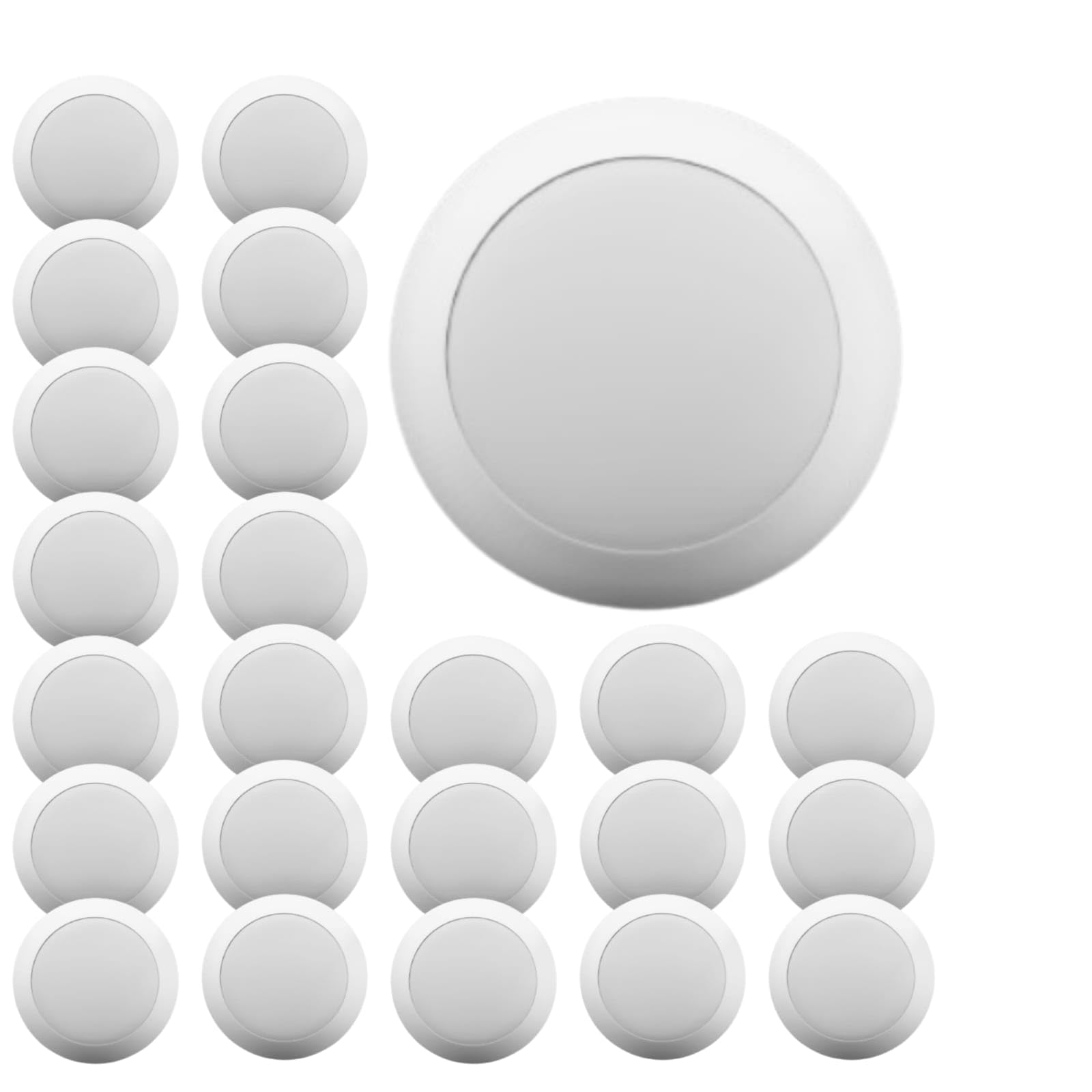 Lunabode LED 7.5 Inch Disc Light-24 Pack I Dimmable Ceiling Light Fixtures | 5cct Color Selectable LED Lights 2700K/3000K/3500K/