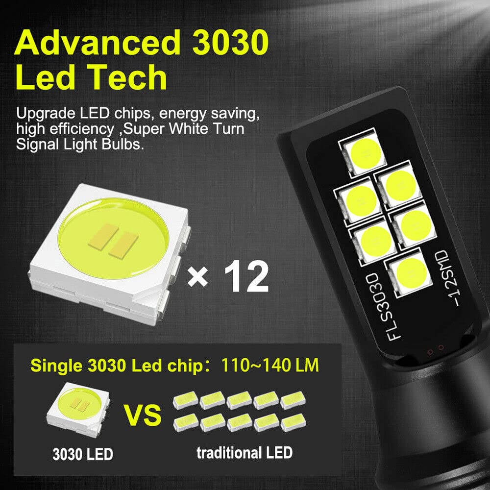 SOCAL-LED LIGHTING H1 LED Fog Light Bulb, Ice Blue, 3030 SMD, Advanced DRL Lamp