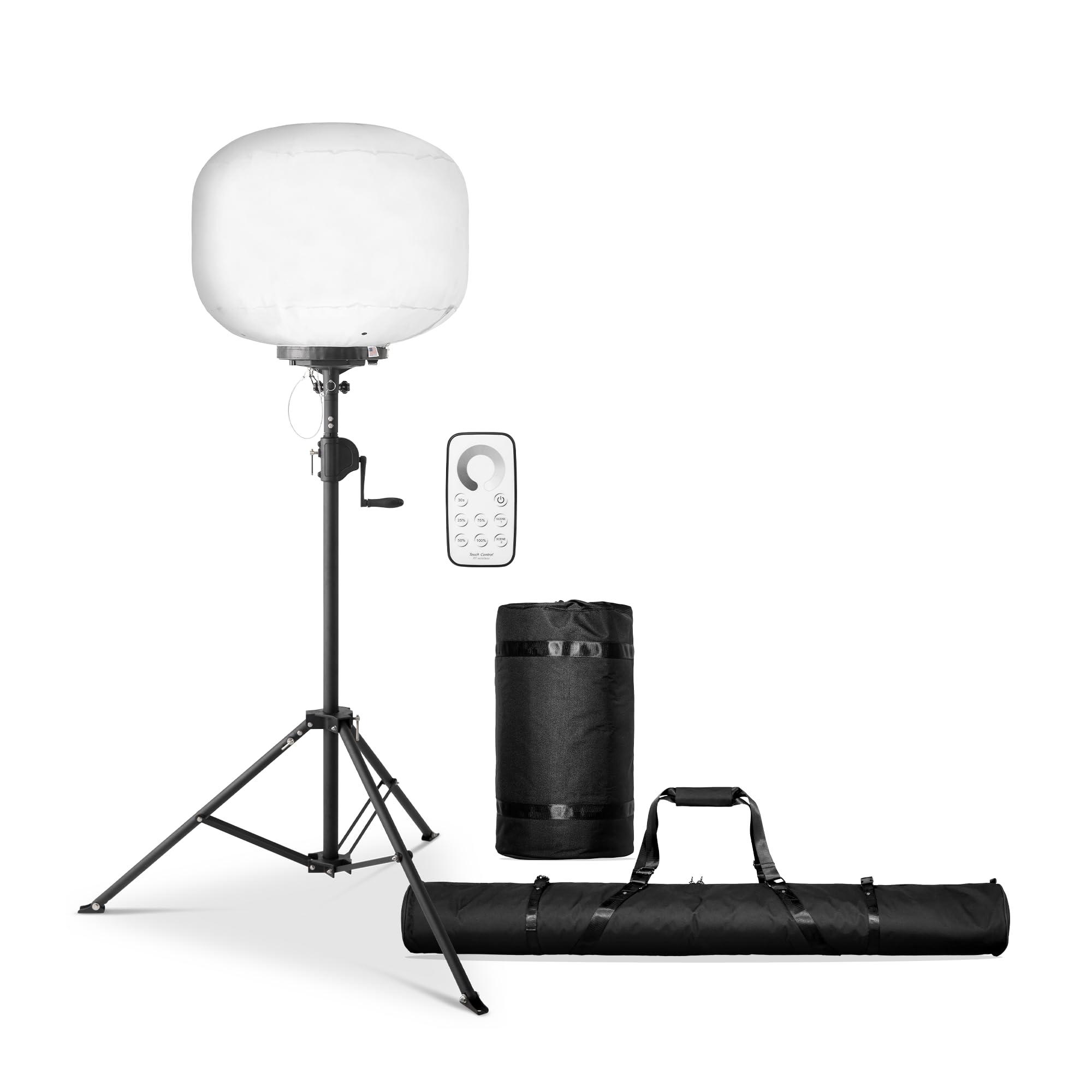 SKYFUZE E-Z UP 300W LED Balloon Light and Tripod with Over 38,000 sqft of 360-degree Illumination, 42,000 lumens
