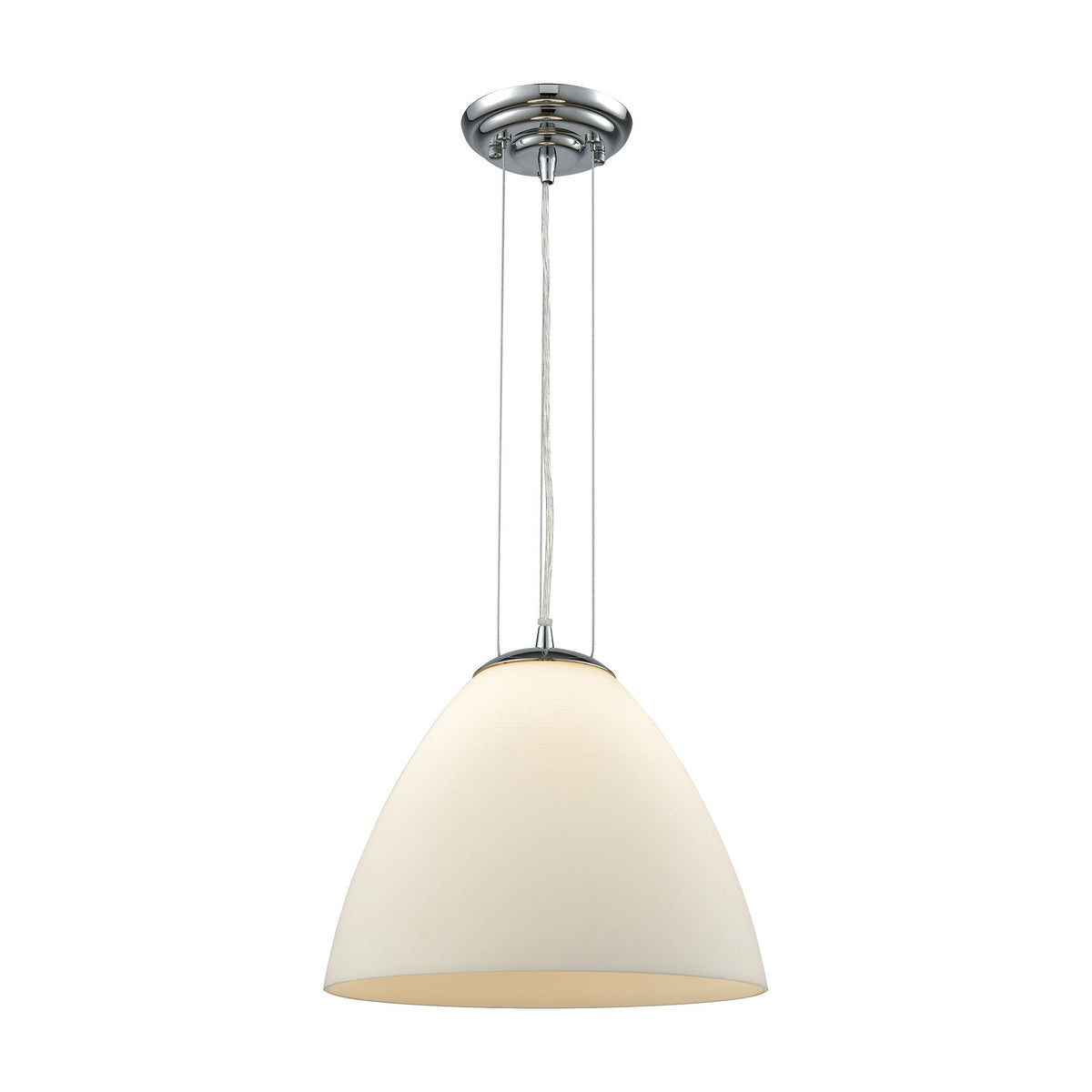 Elk Home Merida 12&quot; Wide 1-Light Mini Pendant Light In Polished Chrome - Modern Metal Fixture