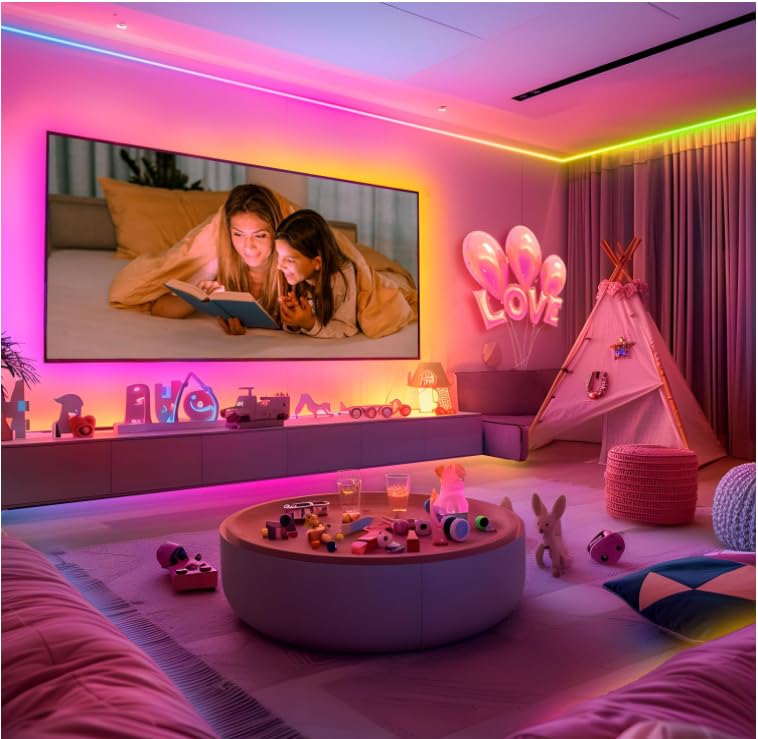 ATHONO LED Strip Lights 32.8ft, Multicolor, Music Sync, Remote App Control, Model YadingLBHC10M