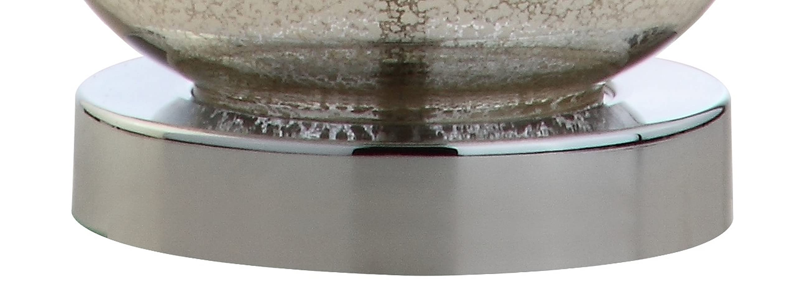 JONATHAN Y Anya 20.5in Mini Glass LED Table Lamp, Mercury Silver, Model JYL1028C, Transitional, Modern, Elegant Design