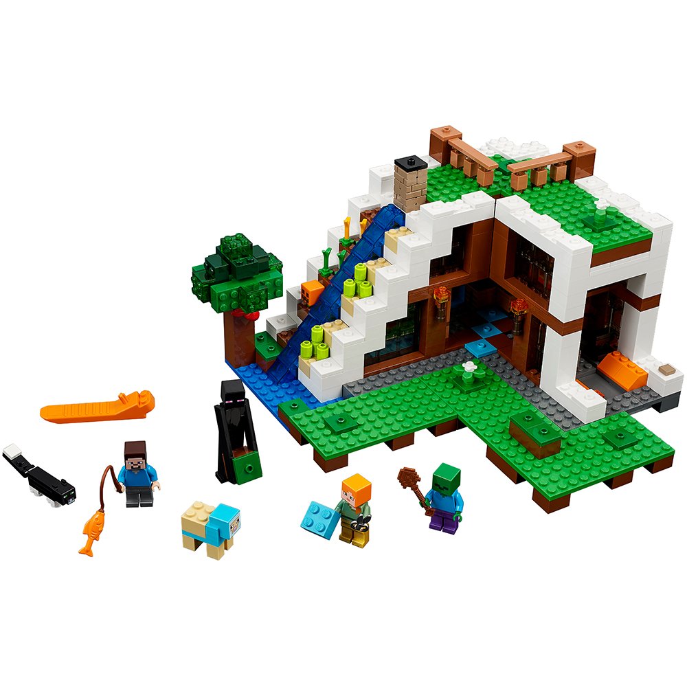 Lego Minecraft The Waterfall Base 21134