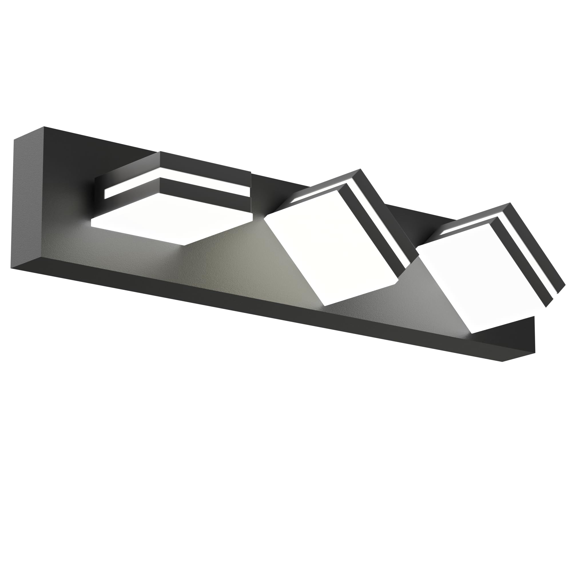 Likelgn 22 Vanity Light Over Mirror  3-Light Modern Bathroom Light Fixture With Rotatable Heads  5000K Daylight