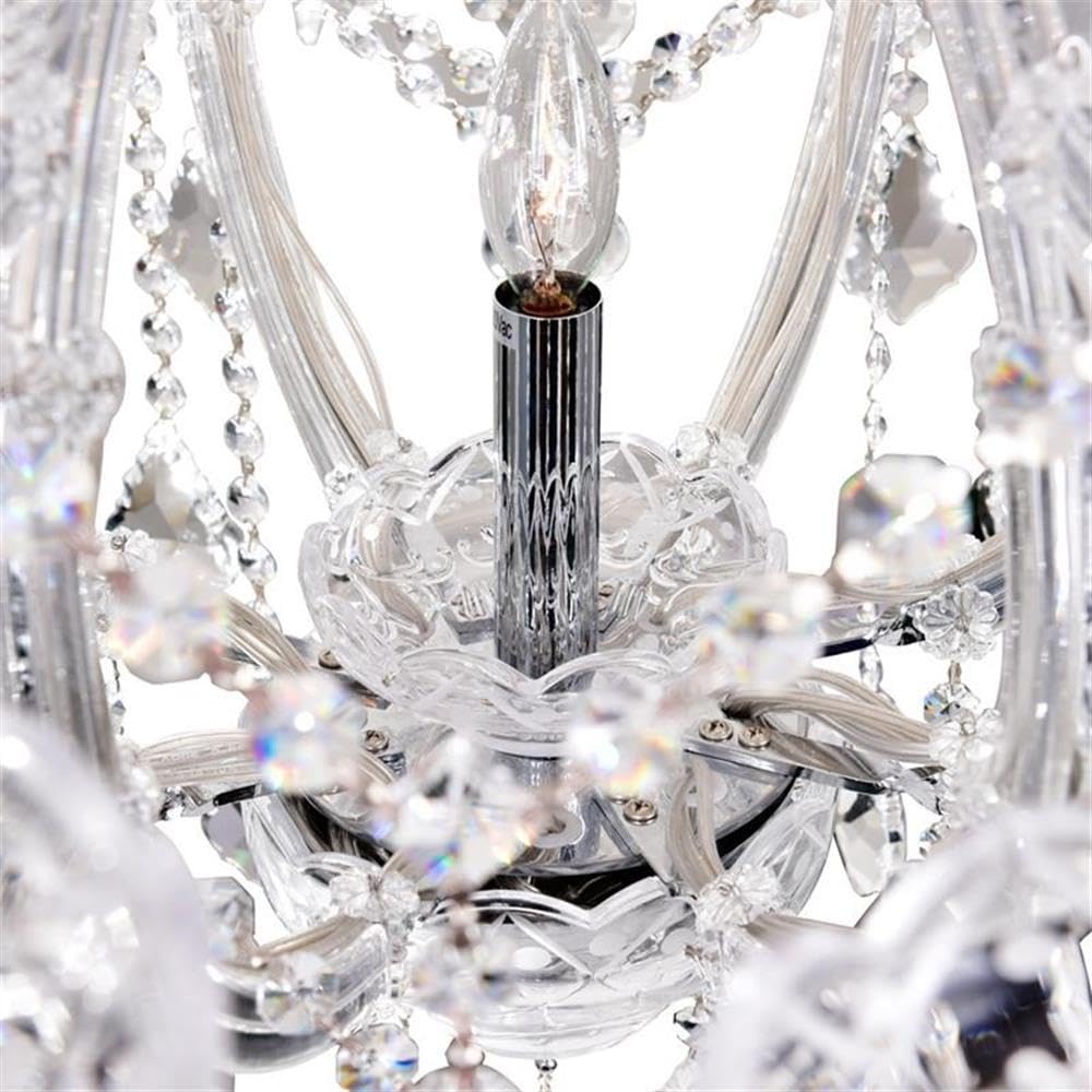 Cwi Lighting Maria Theresa 33-Light Chrome Metal Chandelier - Clear Elegance