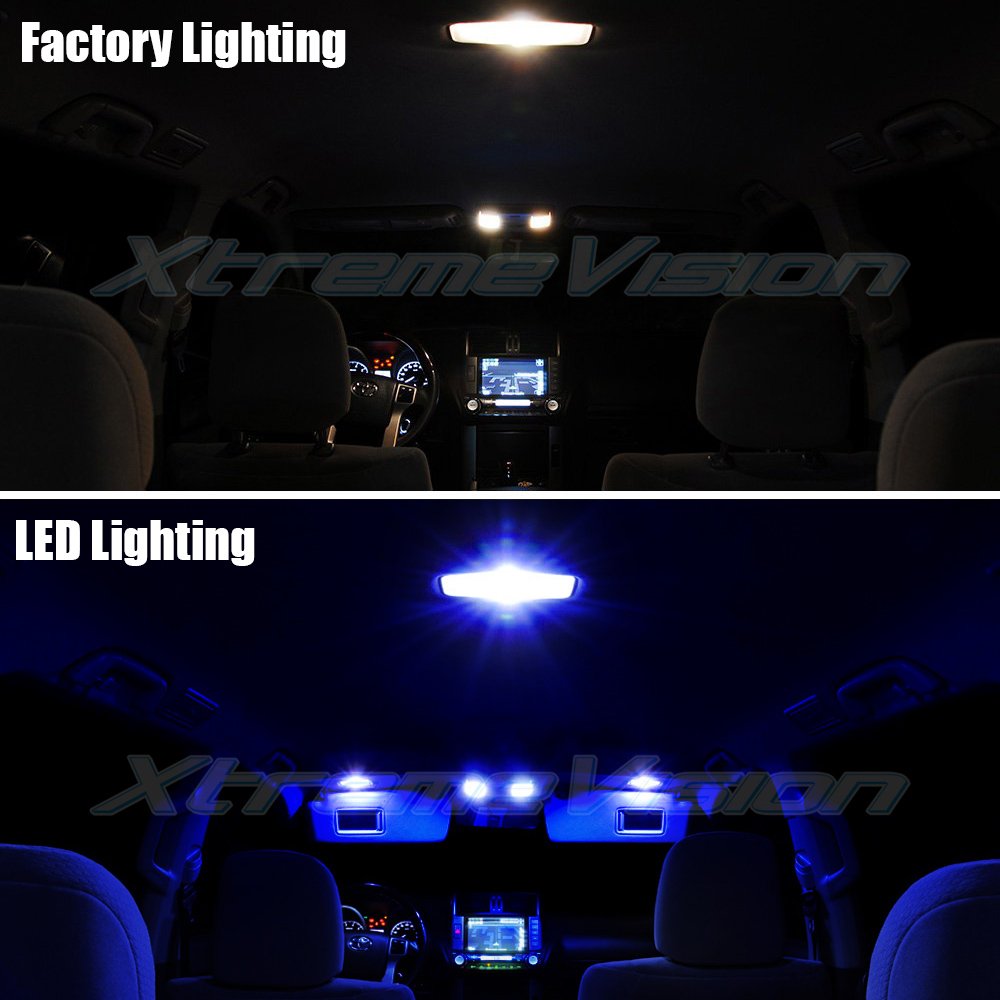 Xtremevision Interior Led For Dodge Challenger 2011-2016 (16 Pieces) Blue Interior Led Kit + Installation Tool