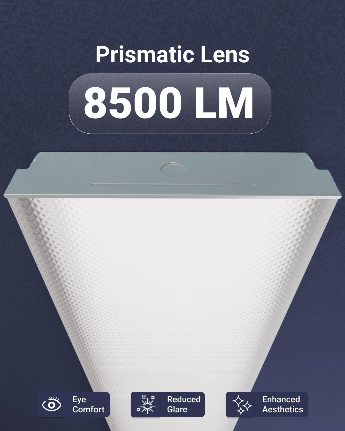 Sunco Led Garage Lights, 11 Inch Shop Light Prisma Wraparound, Utility Ceiling Light Fixture For Workshop, 8500 Lumens, 72W, Sel