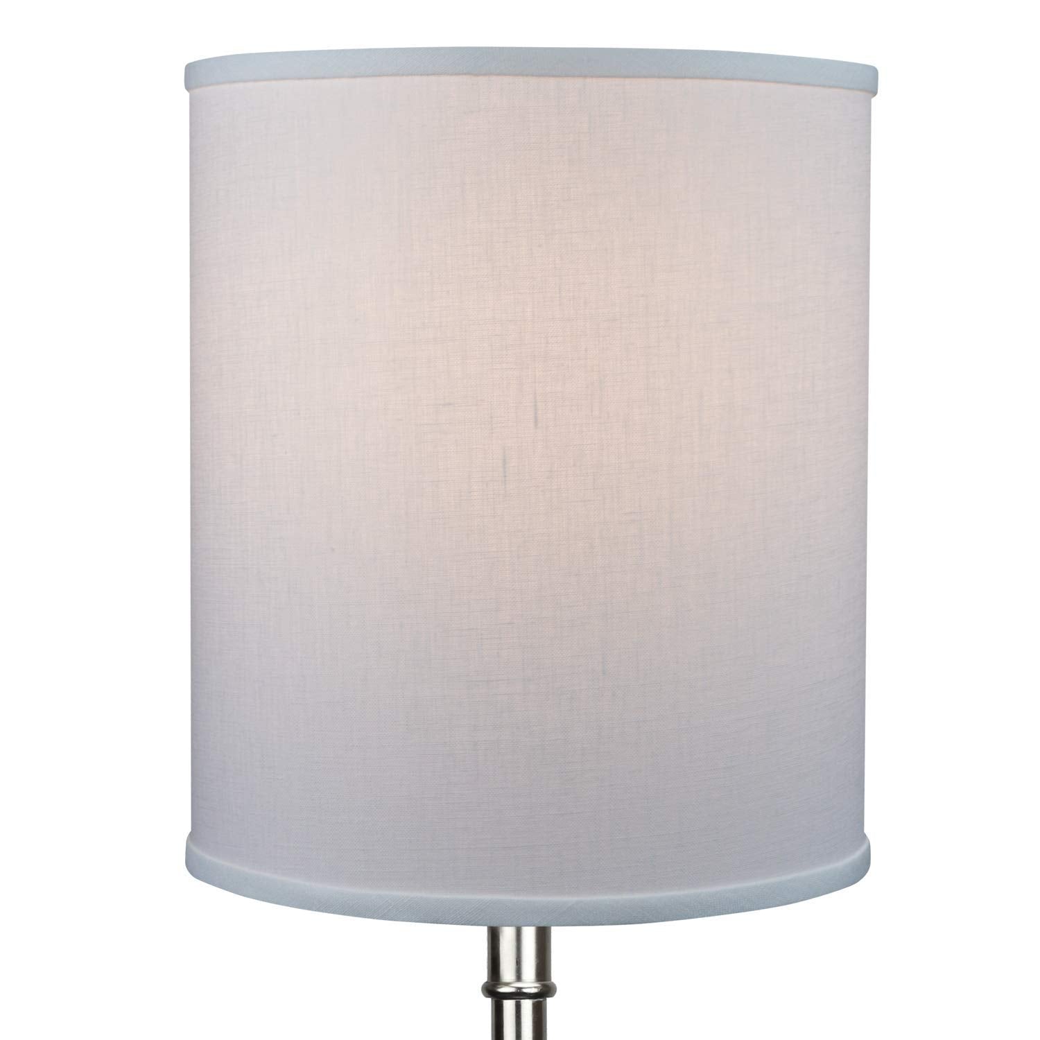 Fenchelshades.Com 12'' Top Diameter X 12'' Bottom Diameter X 14'' Height Fabric Drum Lampshade Spider Attachment (Designer Linen