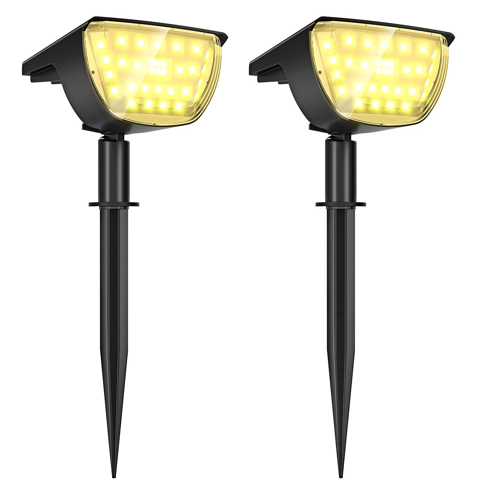 Jior Solar Lights Outdoor Waterproof IP65,32 LED Garden Lights,Solar Landscape Lighting Outdoor for Yard Driveway Walkway Pool P