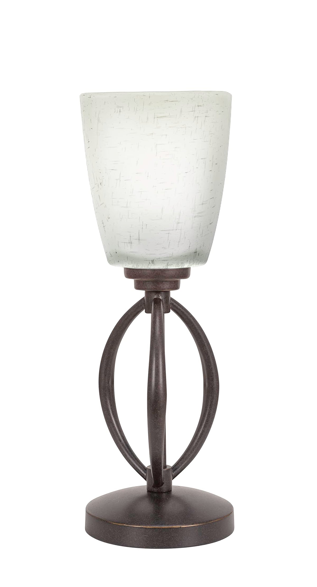 Toltec Lighting Marquise 1 Light Table Lamp in Dark Granite (2410-DG-460)