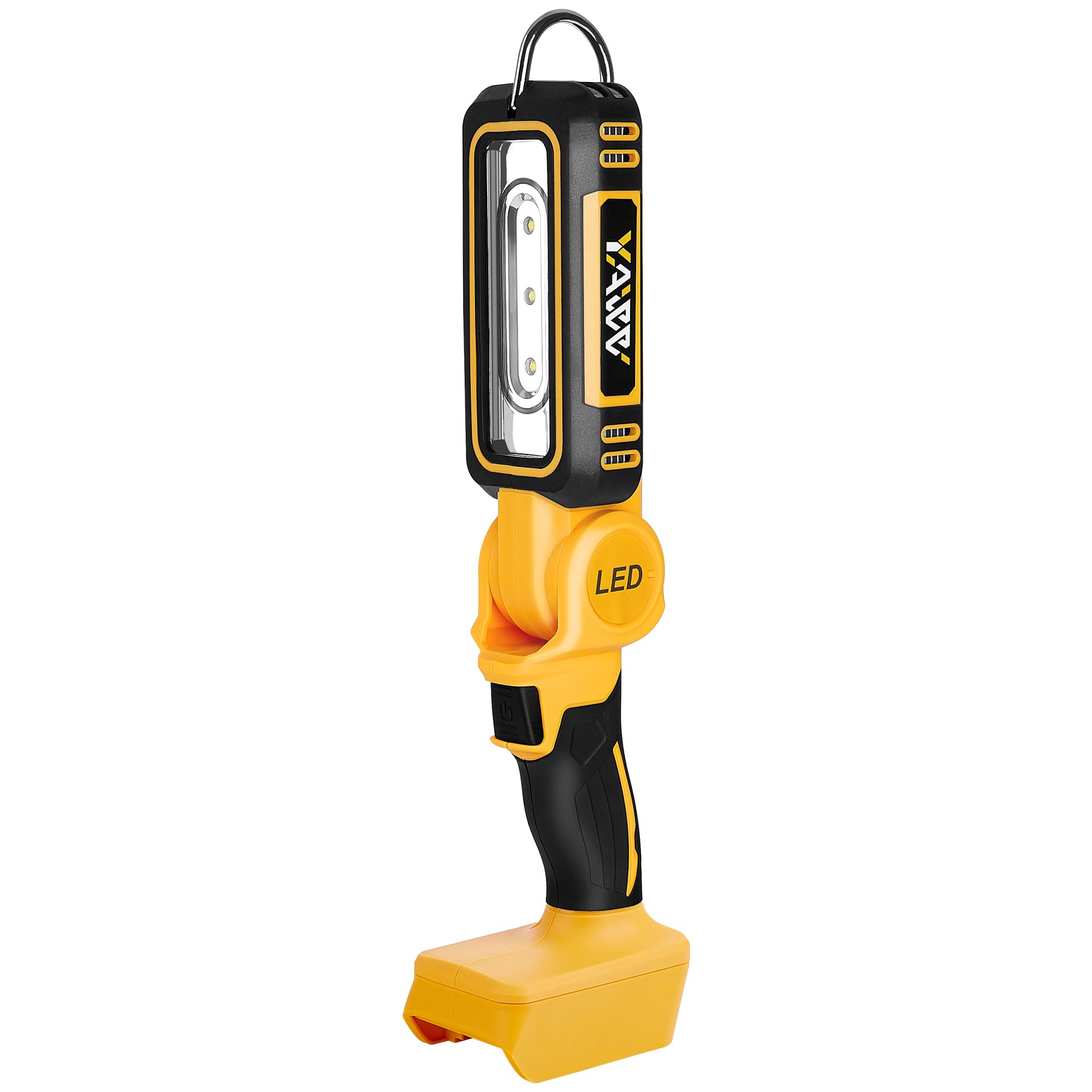 YAWV Cordless LED Work Light for Dewalt 20V MAX Battery, Two Levels Adjustable Up to 1000 Lumens with Low Voltage Protection, 14