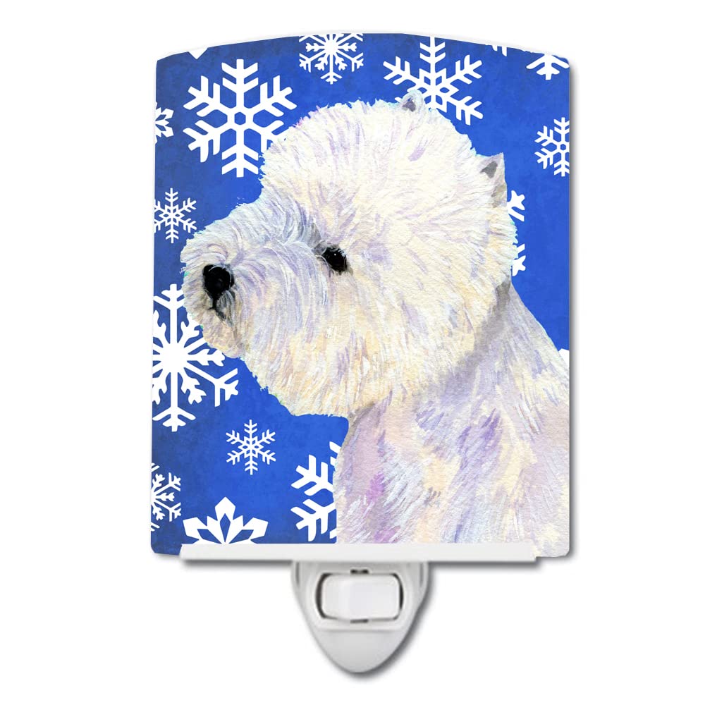 Carolines Treasures Ceramic Night Light, Westie Design, UL-Certified, 6x4x3in, Multicolor, Model LH9270CNL