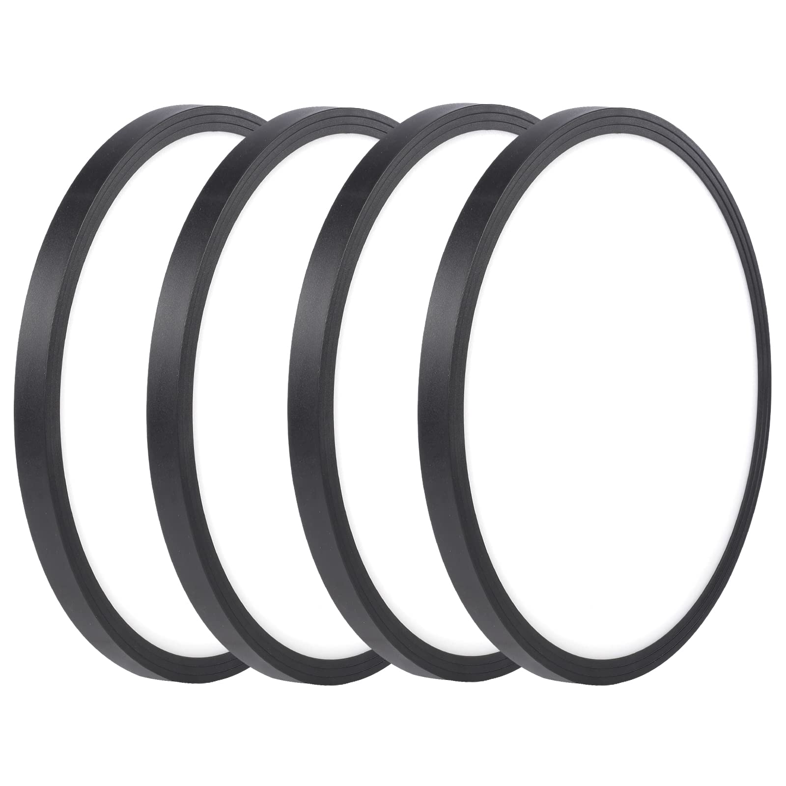 Superyofo 9 Inch Flush Mount Led Ceiling Light, 24W Slim Fixture, Black-4Pack, Day White 6000K, 250W Equivalent