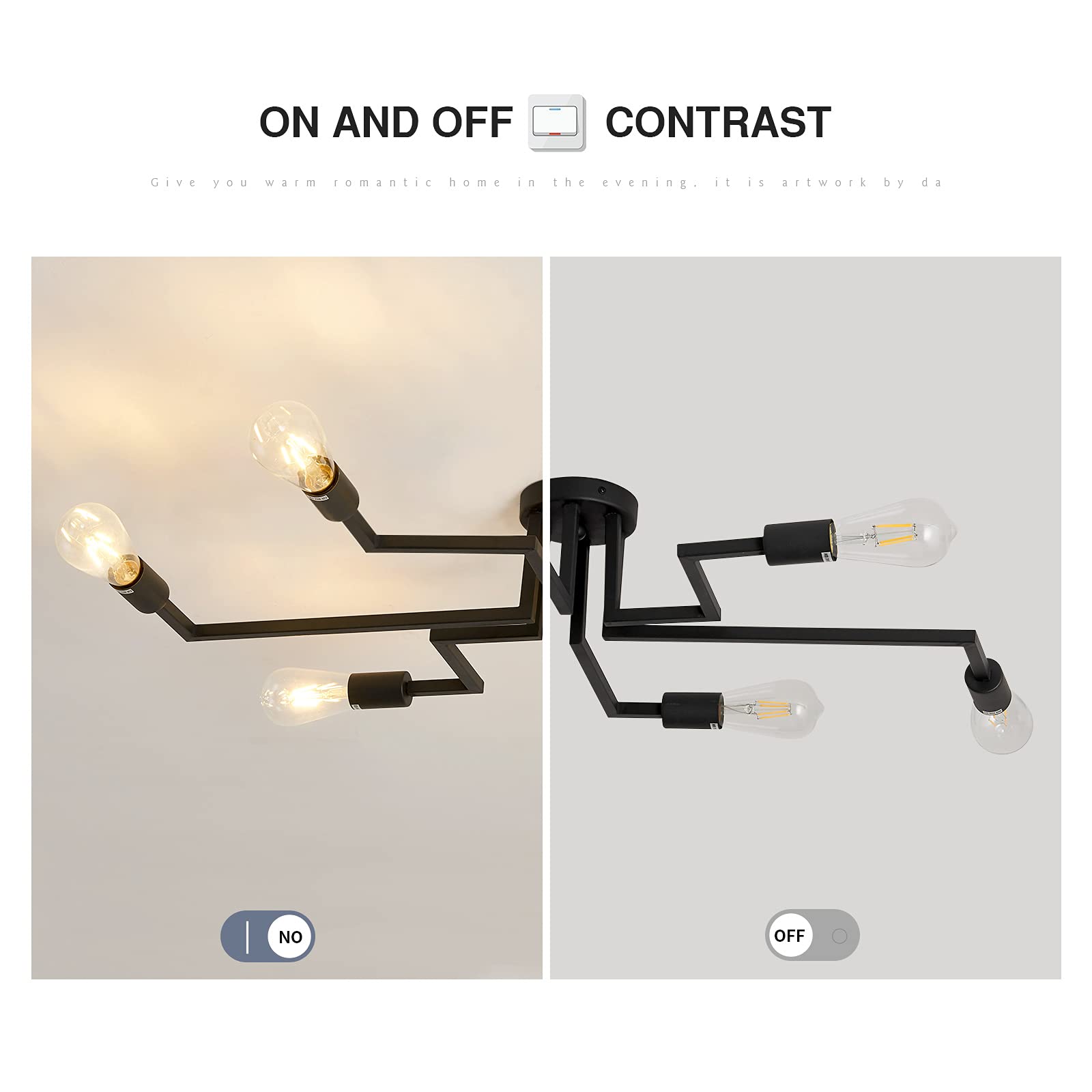 Zglaojt 6- Lights Ceiling Light Fixture