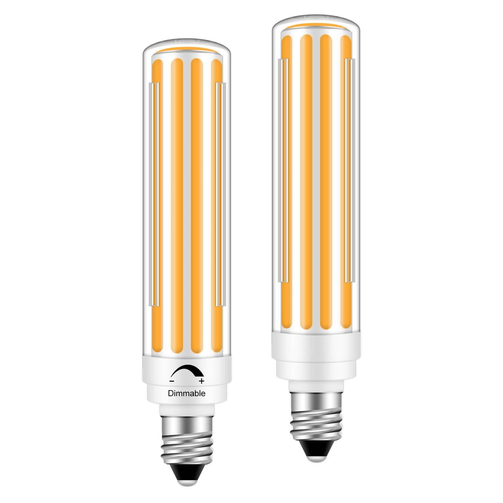 Brolskun E11 Led Bulb 150W Dimmable 120V 15W Led Mini Ceiling Fan Bulb Warm White Light Bulb 3000K Bright 1500Lm For Chandeliers