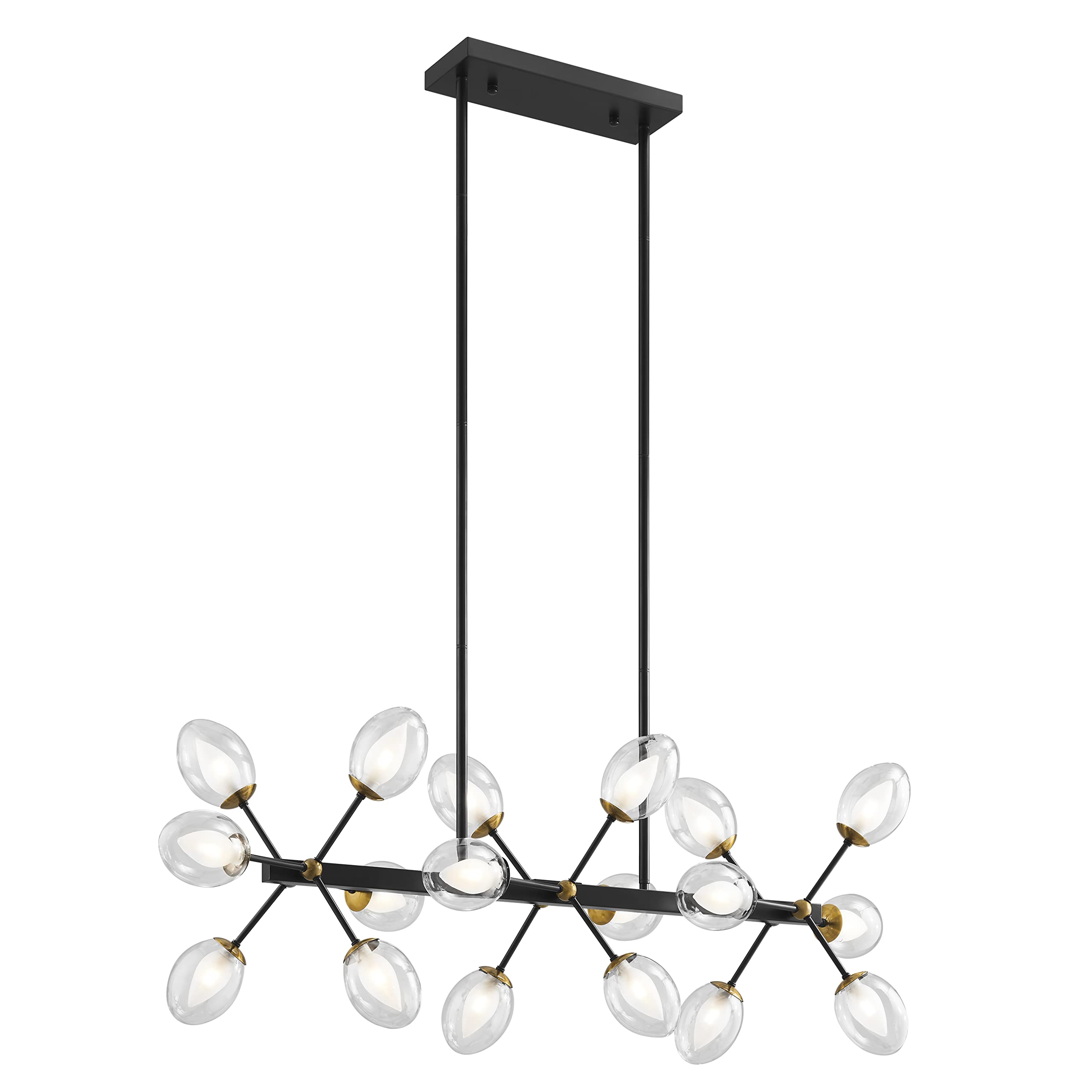 Finesse Decor Nodus Crystal Chandelier, 18 Lights, Metal, Gold, Model CH-32400