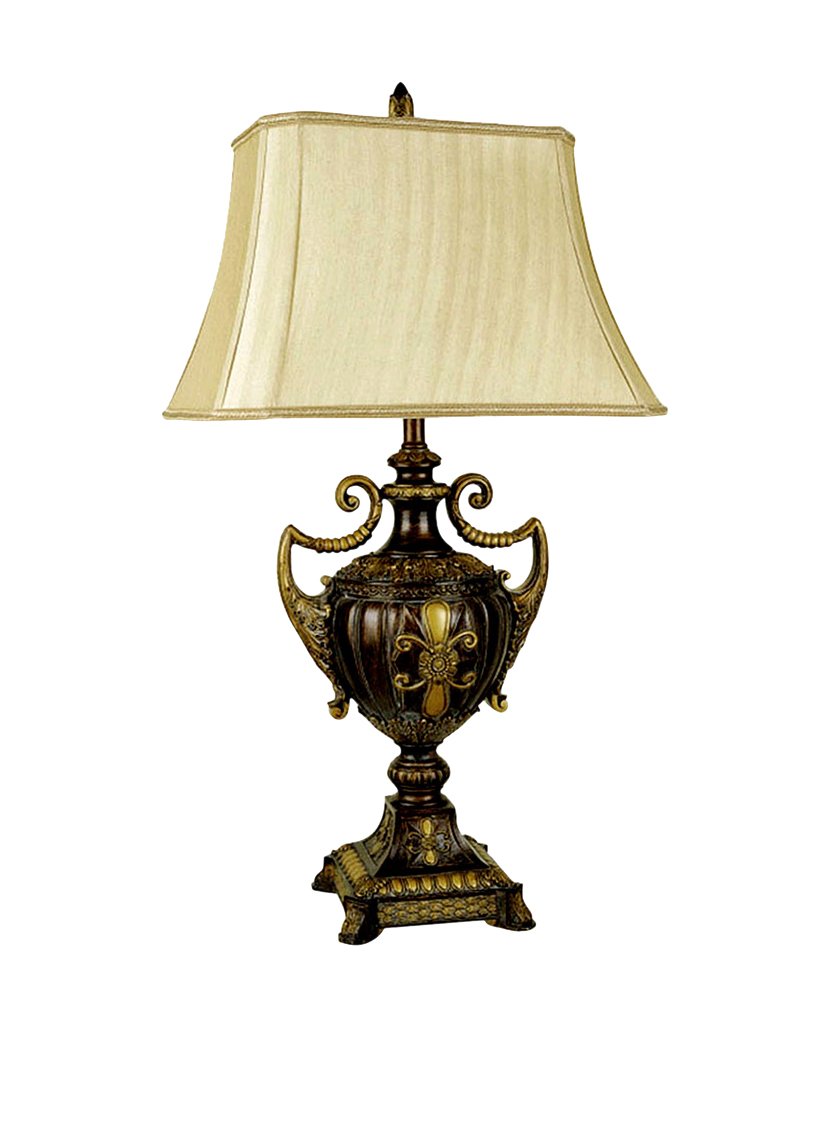 ORE International 8202 30-Inch Table Lamp, Urn-Shape, Antique Gold, Resin Material