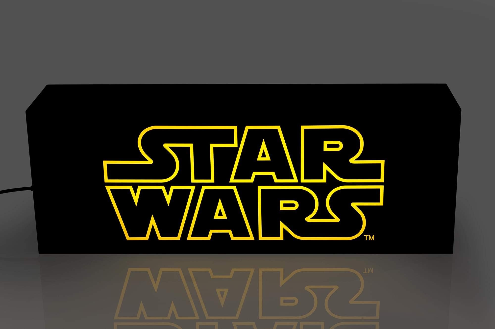 STAR WARS 17-Inch LED Light Box - USB Powered Mood Light, Black, Model 16350, Plastic