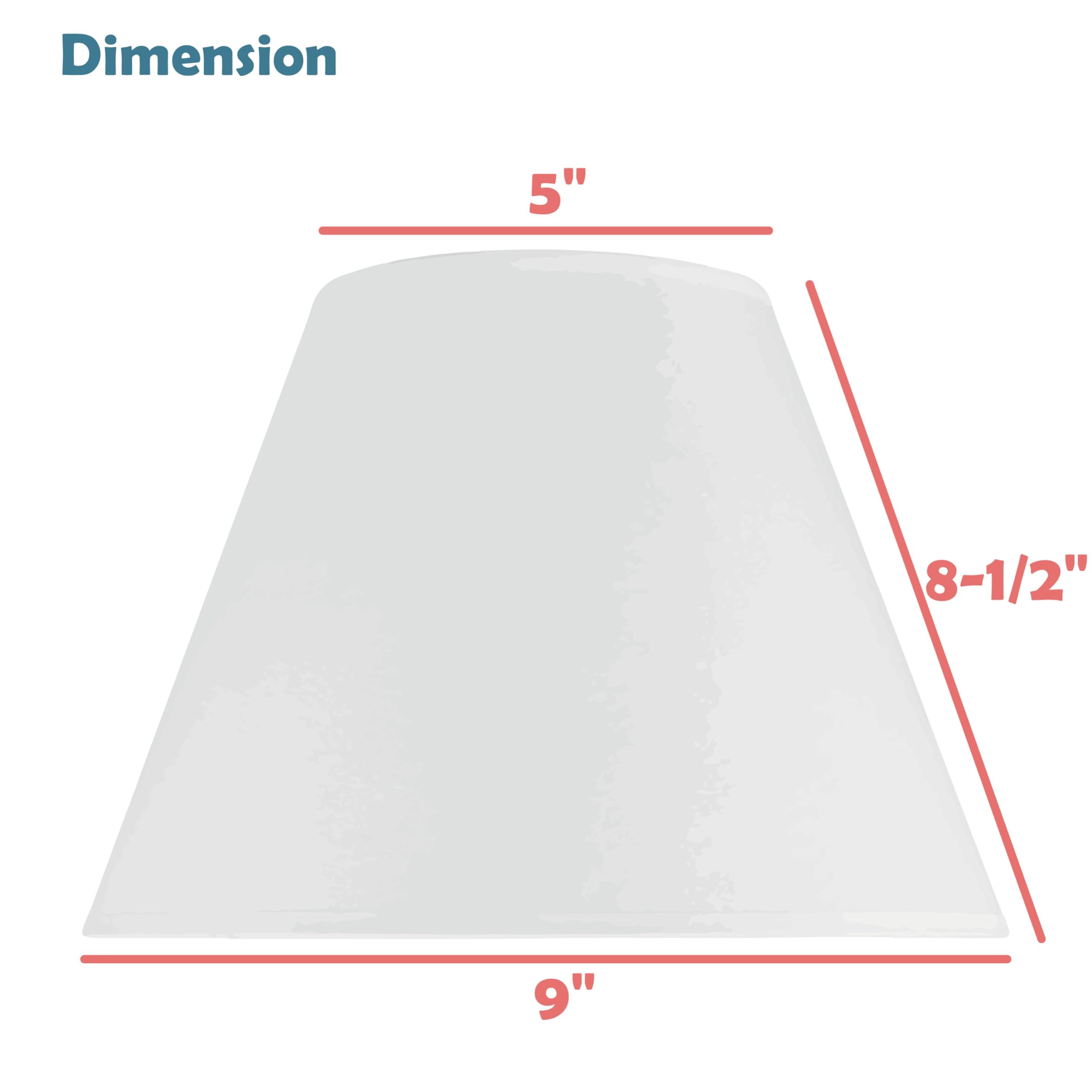 Aspen Creative 33004A, Transitional Pleated Empire Spider Construction Lamp Shade In Off White, 9&quot; Wide (5&quot; X 9&quot; X 8-1/2&quot;)