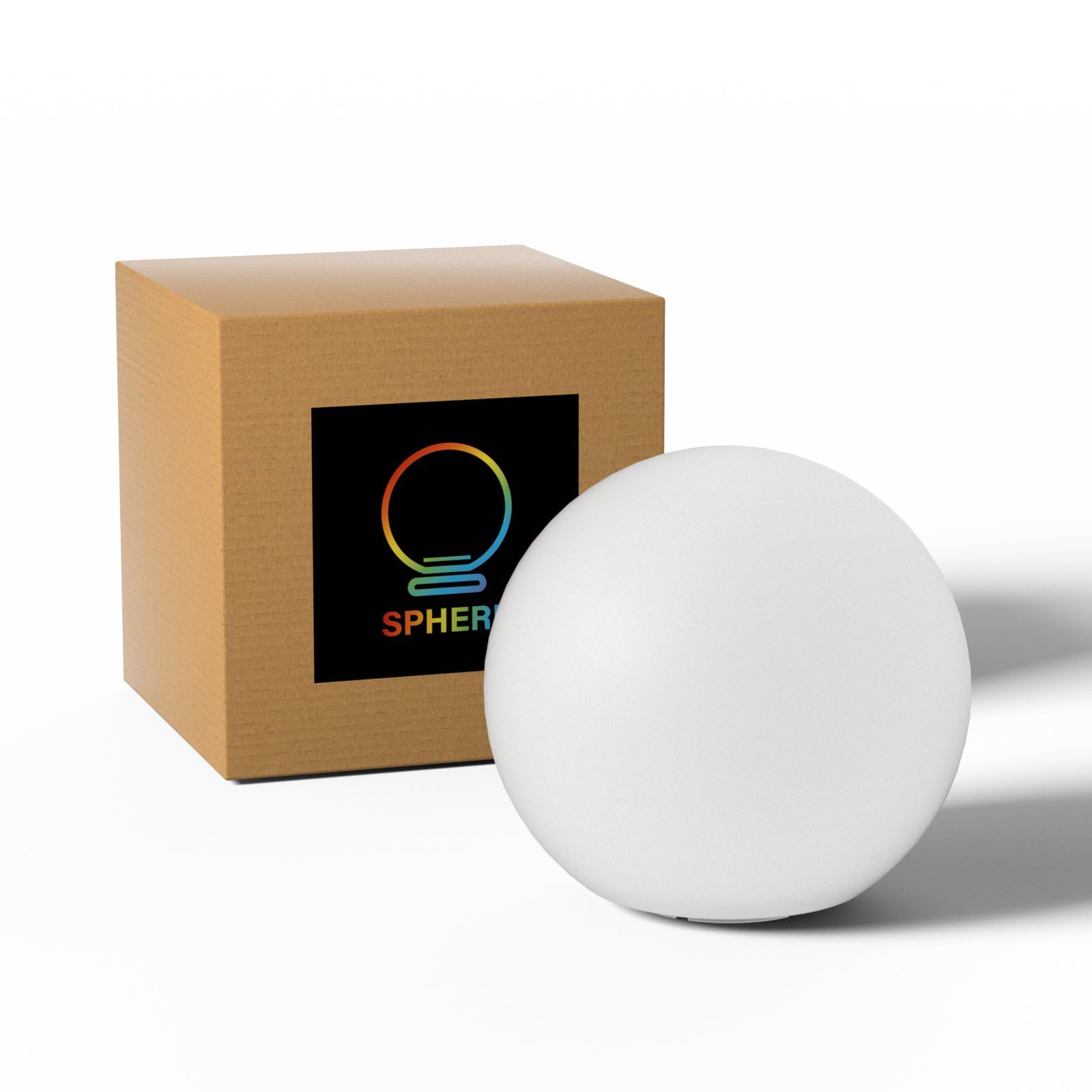 MIPOW x PLAYBULB 12-inch Rechargeable LED Ball Light, RGB Color-Changing Globe Orb Lamp, Home Kids Room Bedroom Bar Pool Party D