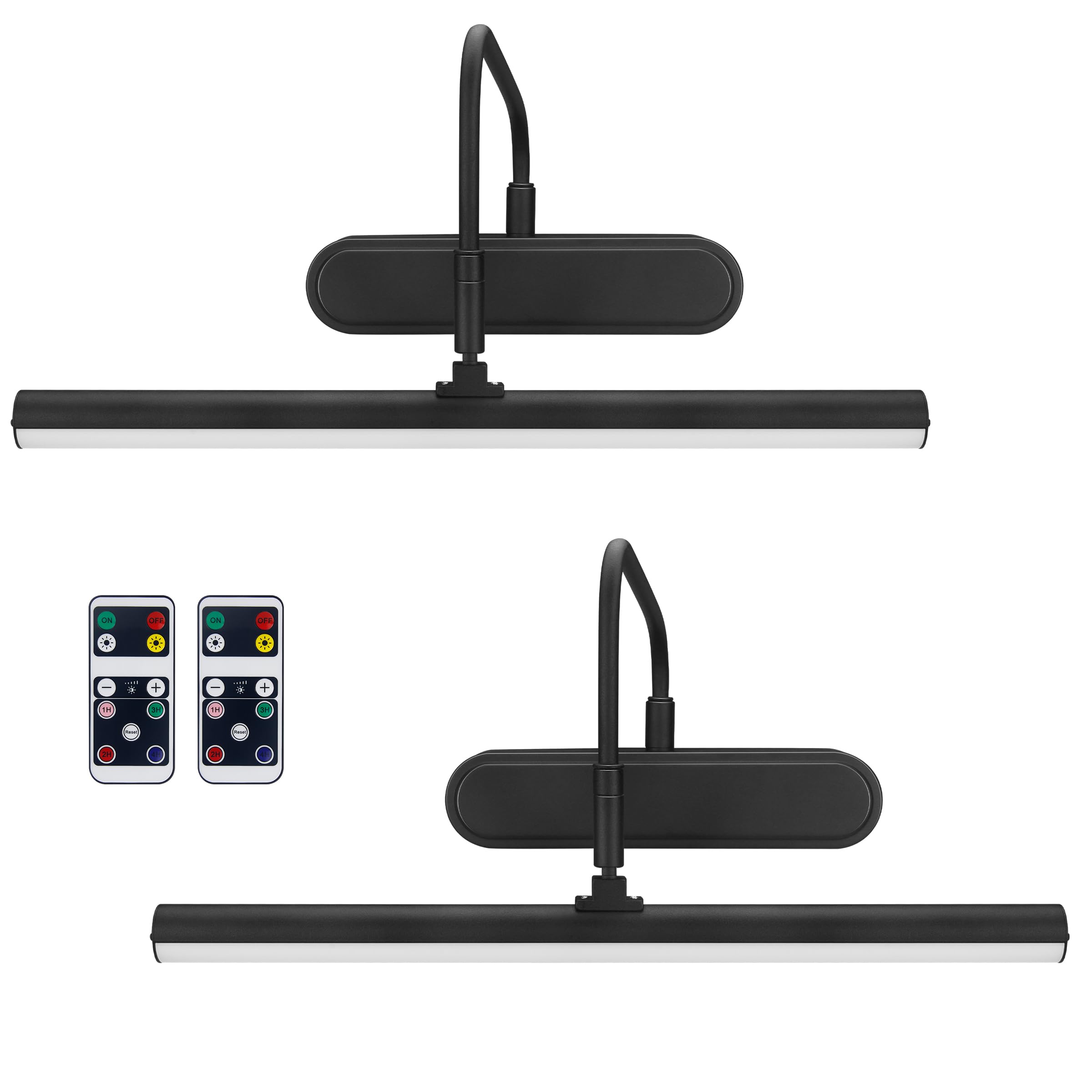 RAIFOOLLY Picture Light, 12inch Metal Wireless Wall Lighting, 3AA Battery, Remote Control, Dimmable, BK-2, Model RF00300