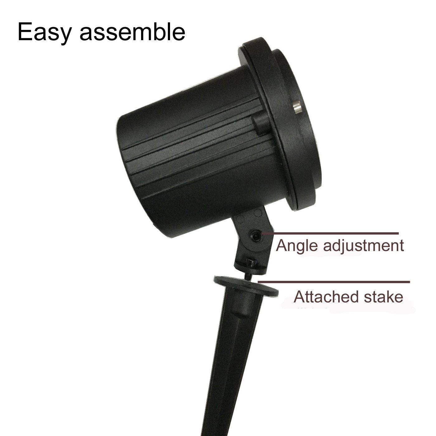 SUNYAO Laser Christmas Lights Outdoor, Waterproof RGB Projection Light, Model WP001RGB, Black-A