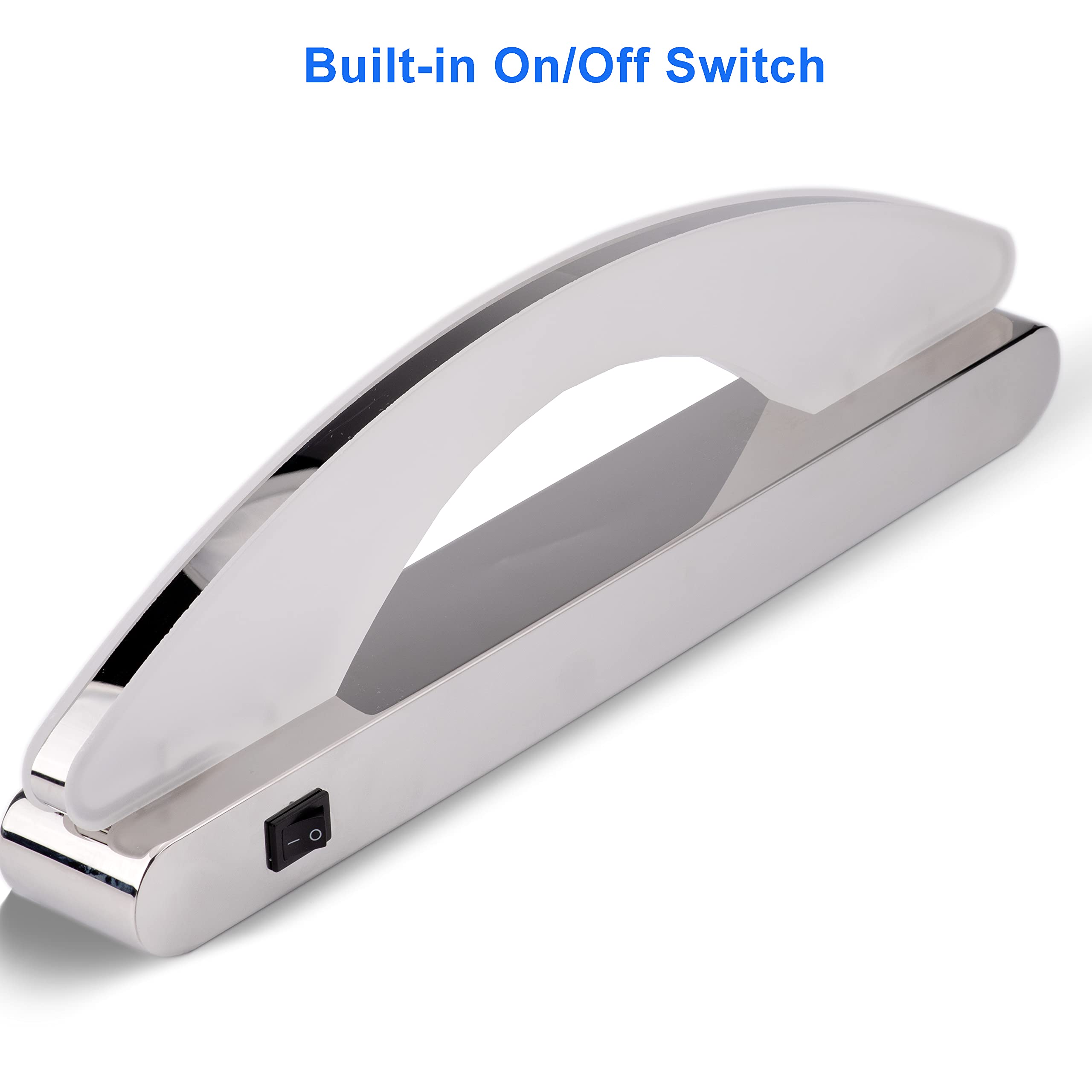 Maichis 12V Rv Vanity Light Fixture With On/Off Switch, 15.7Inch Luxury Decorative Led Mirror Light With Acrylic Lens, 12V Rv Wall Sconces Fixture For Rv, Boat, Marine, Motorhome, Caravan