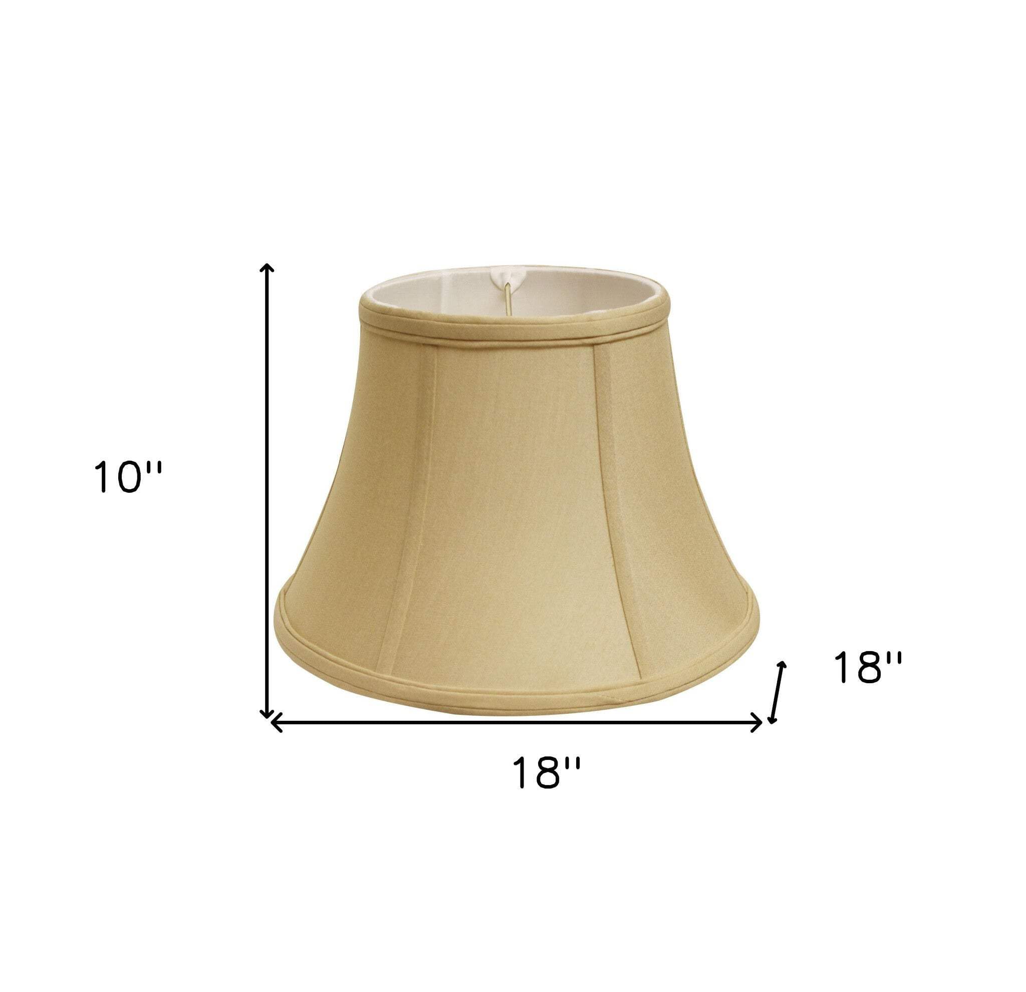 Homeroots Drum Lampshade 18 In. - Pale Brown, Warm White - Model 469493