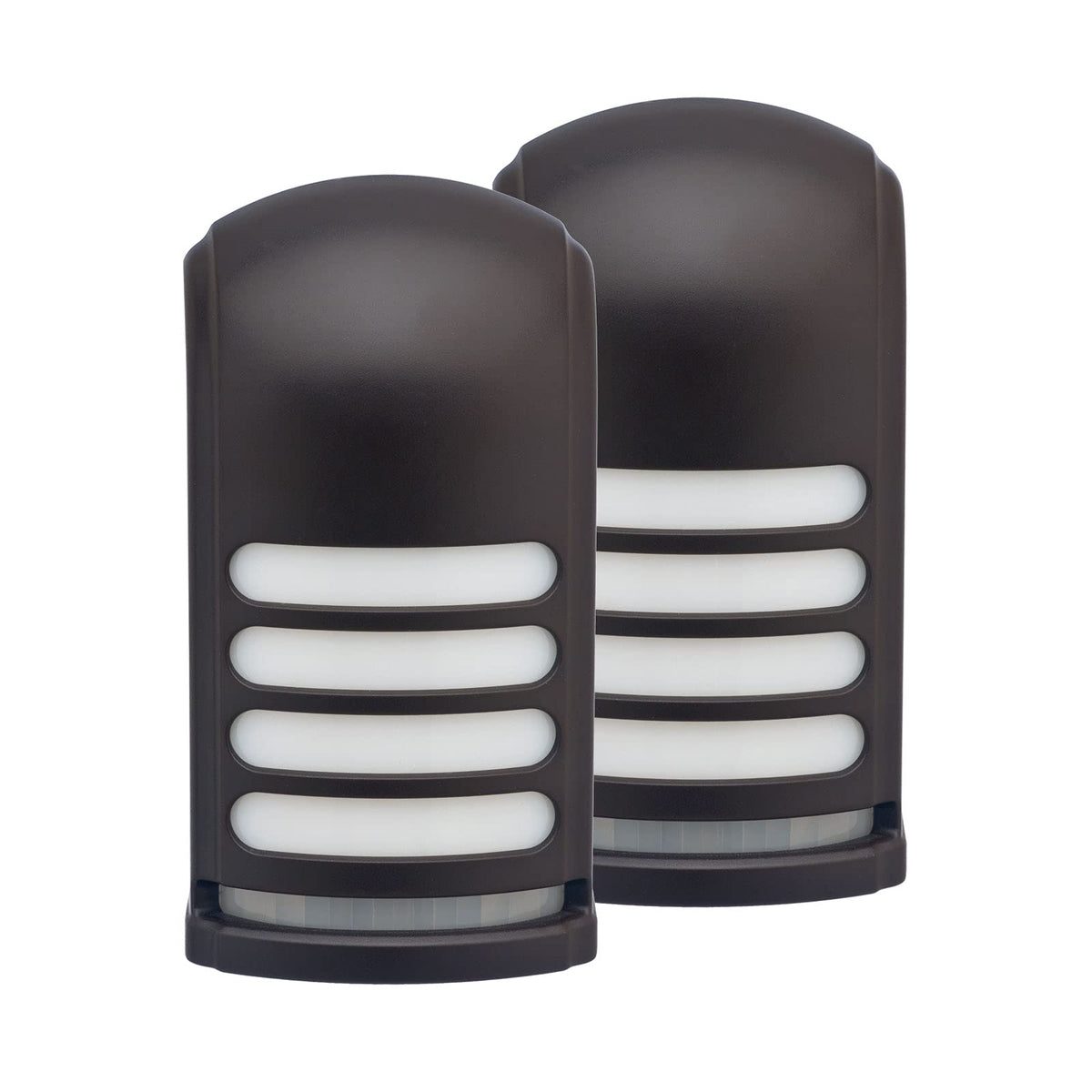 Xodus Innovations Led Motion Activated Deck & Stair Light, Weather Resistant, Bronze, 2-Pack