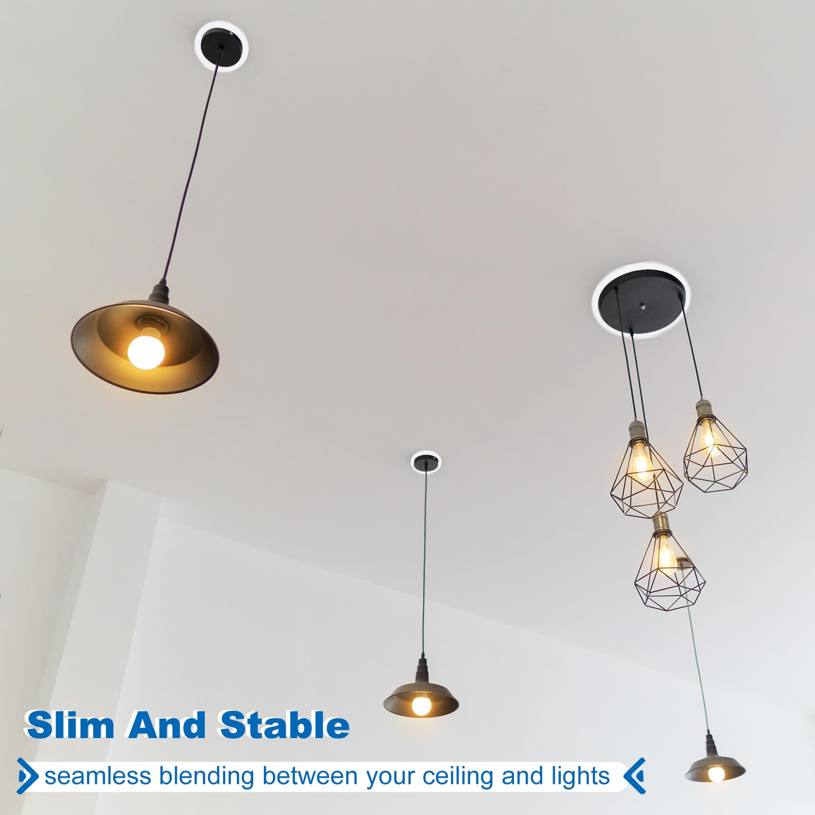 Patikil 7.48 Id 9.84 Od Light Trim Ring  White Goof Ring Matte Circular Light Cover Lighting Fixture For Ceiling Wall Recessed Can Downlights