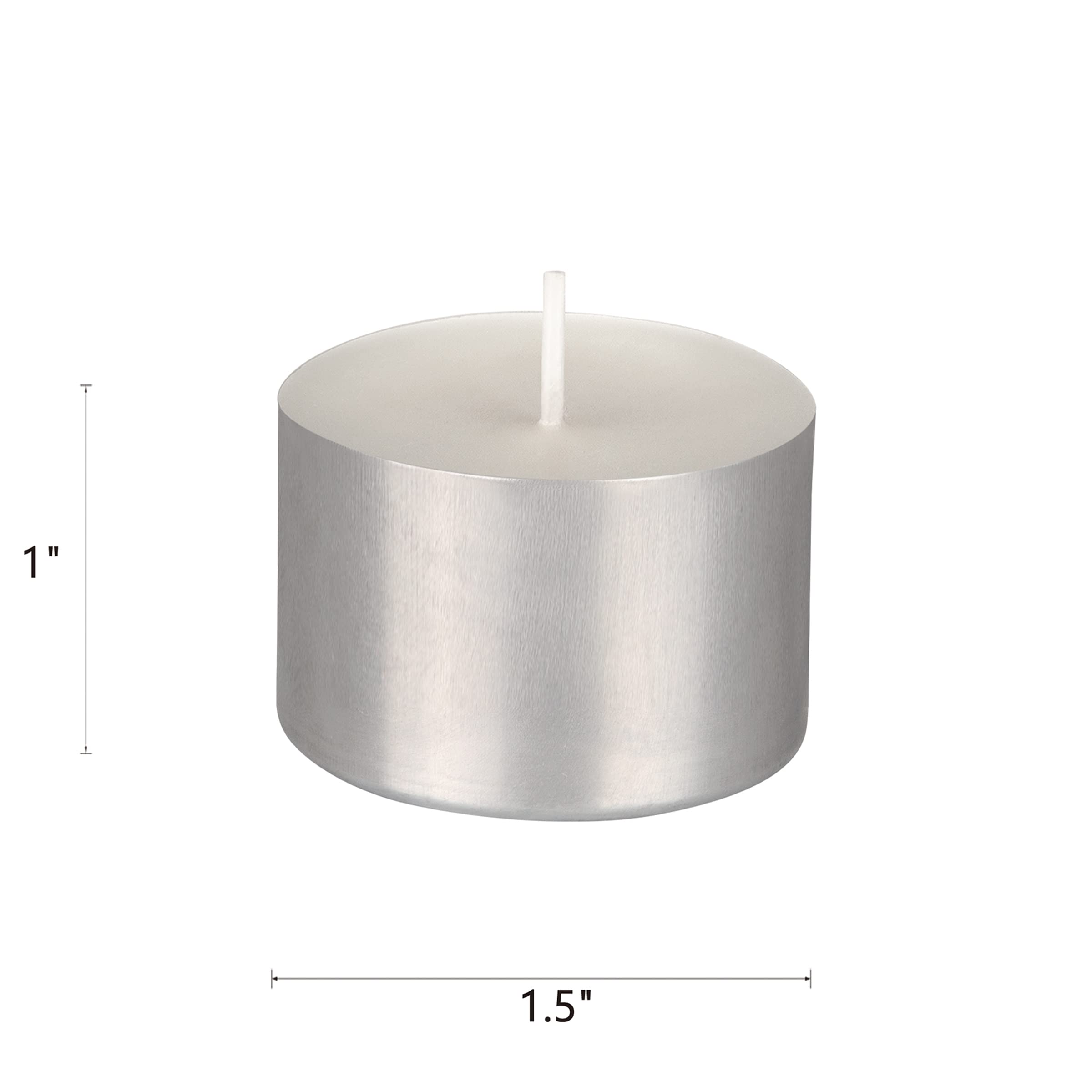 Mega Candles 25 Pcs Unscented Jumbo White Tea Lights Candles, Pressed Wax Candle 8 Hour Burn Time, Home Décor, Wedding Receptions, Baby Showers, Birthdays, Celebrations, Events, Meditations, Prayers