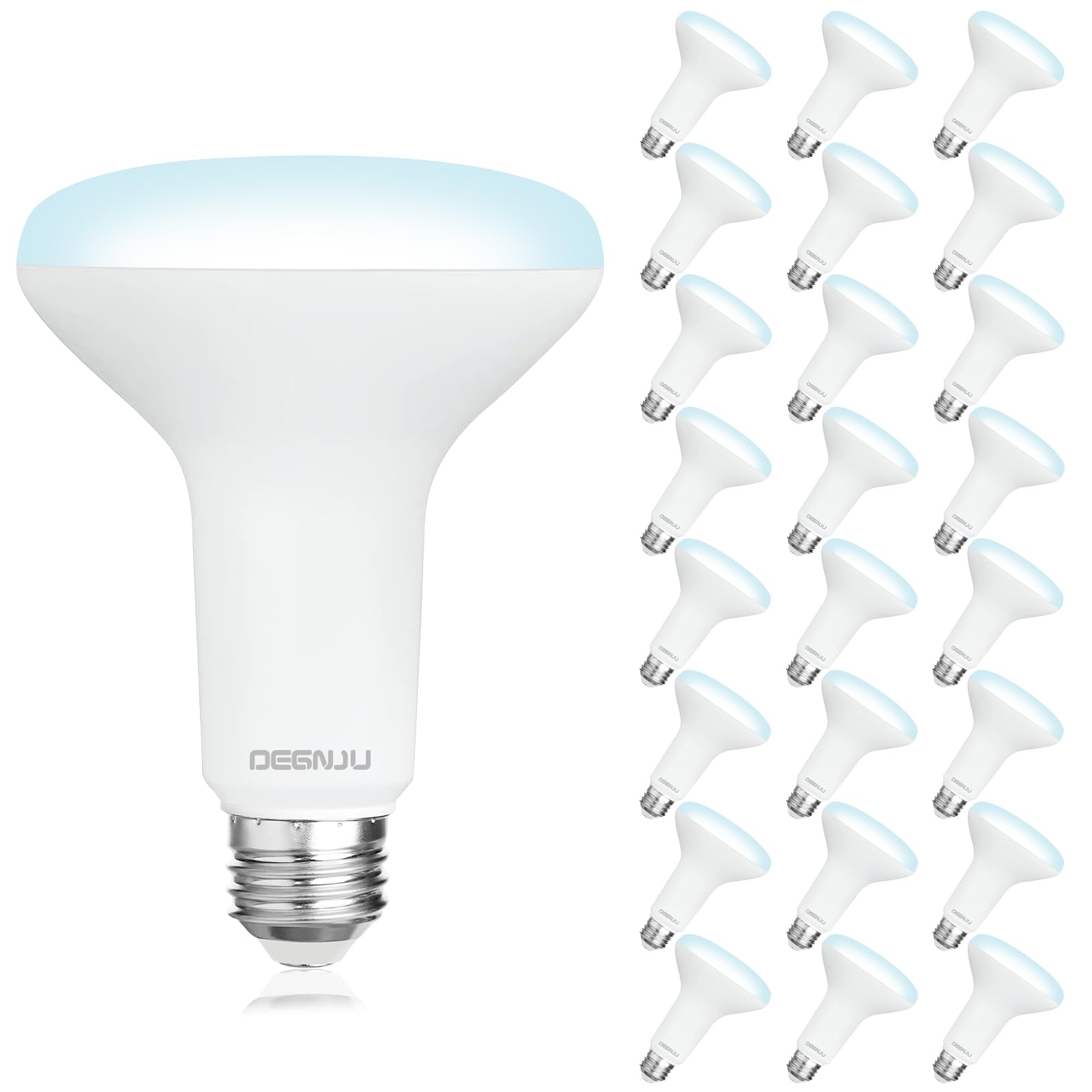 Degnju 24 Pack Indoor Flood Light Bulbs, Br30 Led Bulb 7W Equivalent 65W, Dimmable Recessed Light Bulbs, 650Lm 5000K Daylight 15
