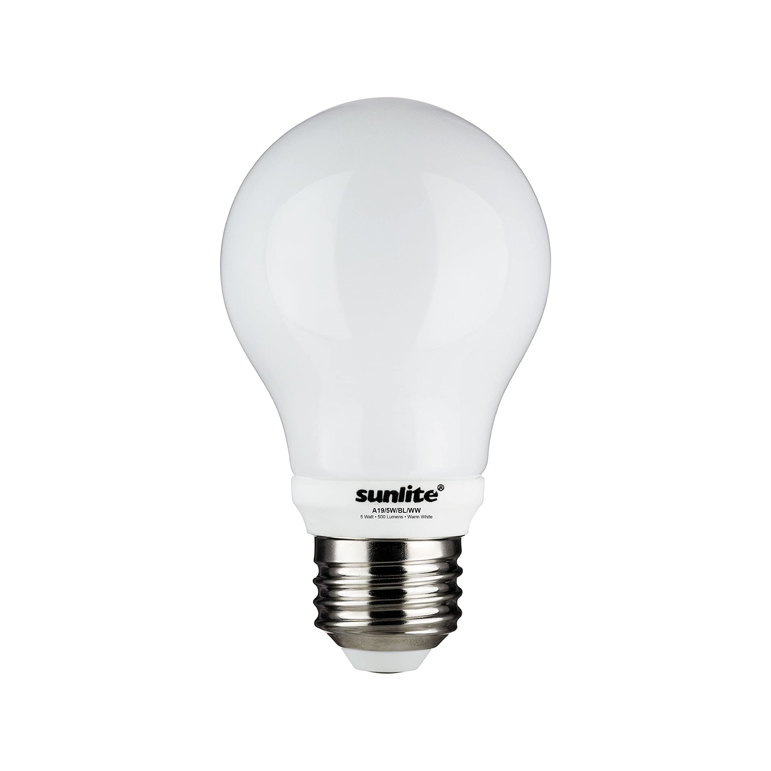 Sunlite 80204 LED A19 Blinking Light Bulb, 5 Watts (40W Equivalent), 500 Lumens, Medium E26 Base, Blinker Flashing Feature, Fros