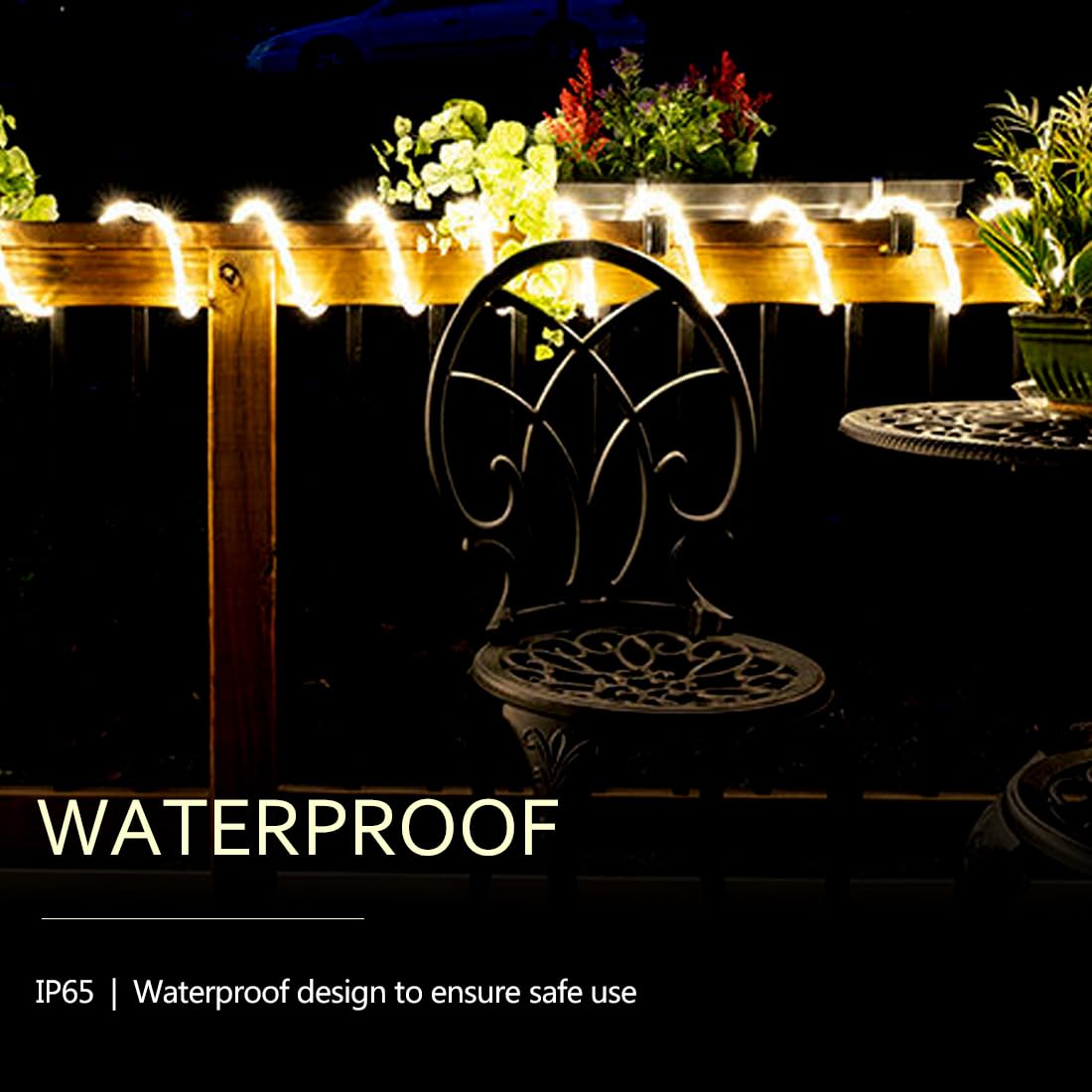 Foeers 10Ft Rope Lights Indoor,Connectable And Flexible Led Tube Lights,Led Rope Lights Outdoor For Garden,Patio,Porch,Backyard,Christmas Decoration(Warm White,2800K-3000K)