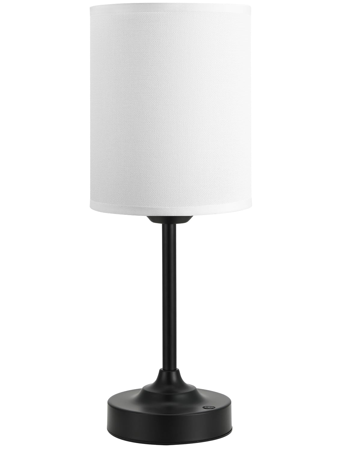 Touch Control Cordlss Table Lamp  Usb-C Rechargeable Lamp With Stepless Dimming  4000Mah Battery Operated Bedside Lamp For Bedroom  Living Room  Night Light & Emergency Lighting  Black  1 Pack