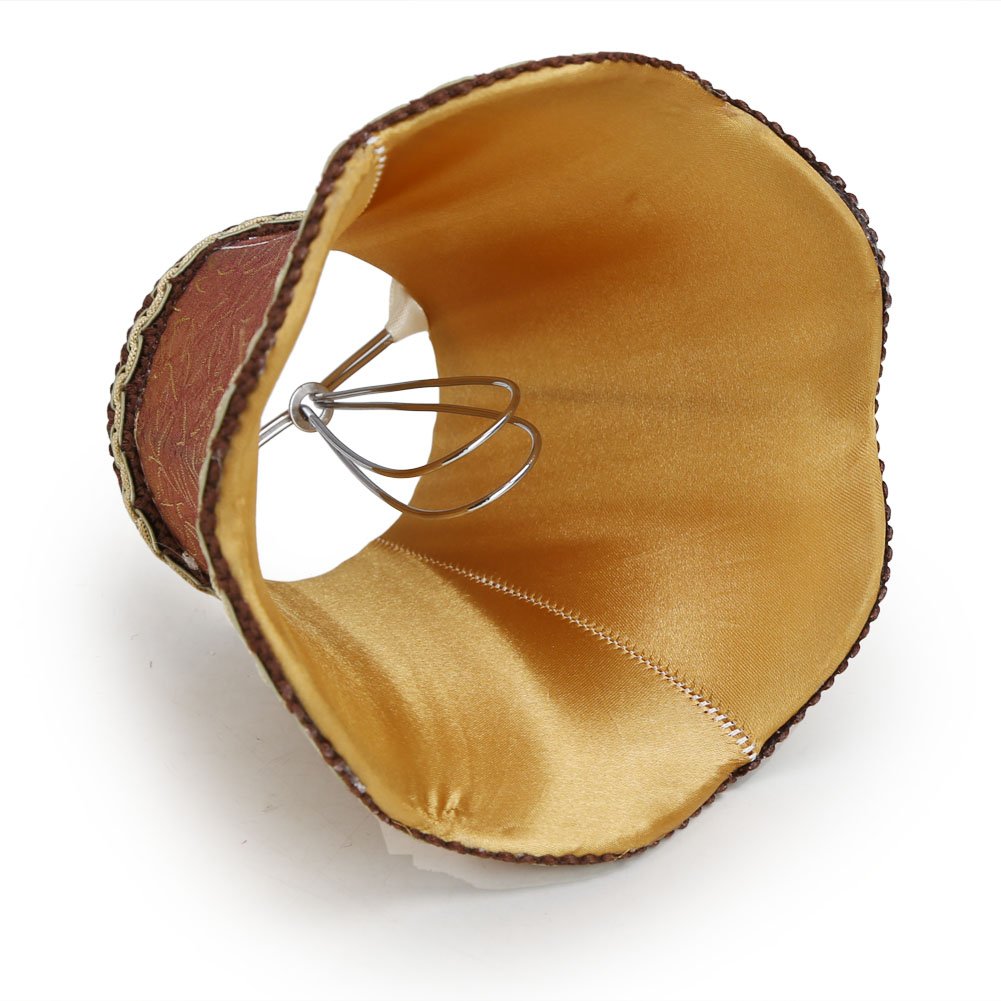 Fuloon Small Lamp Shades Clip On Bulb, Modern European Style Bell Lamp Shades, Mini Lamp Shades For Chandelier, French Country C